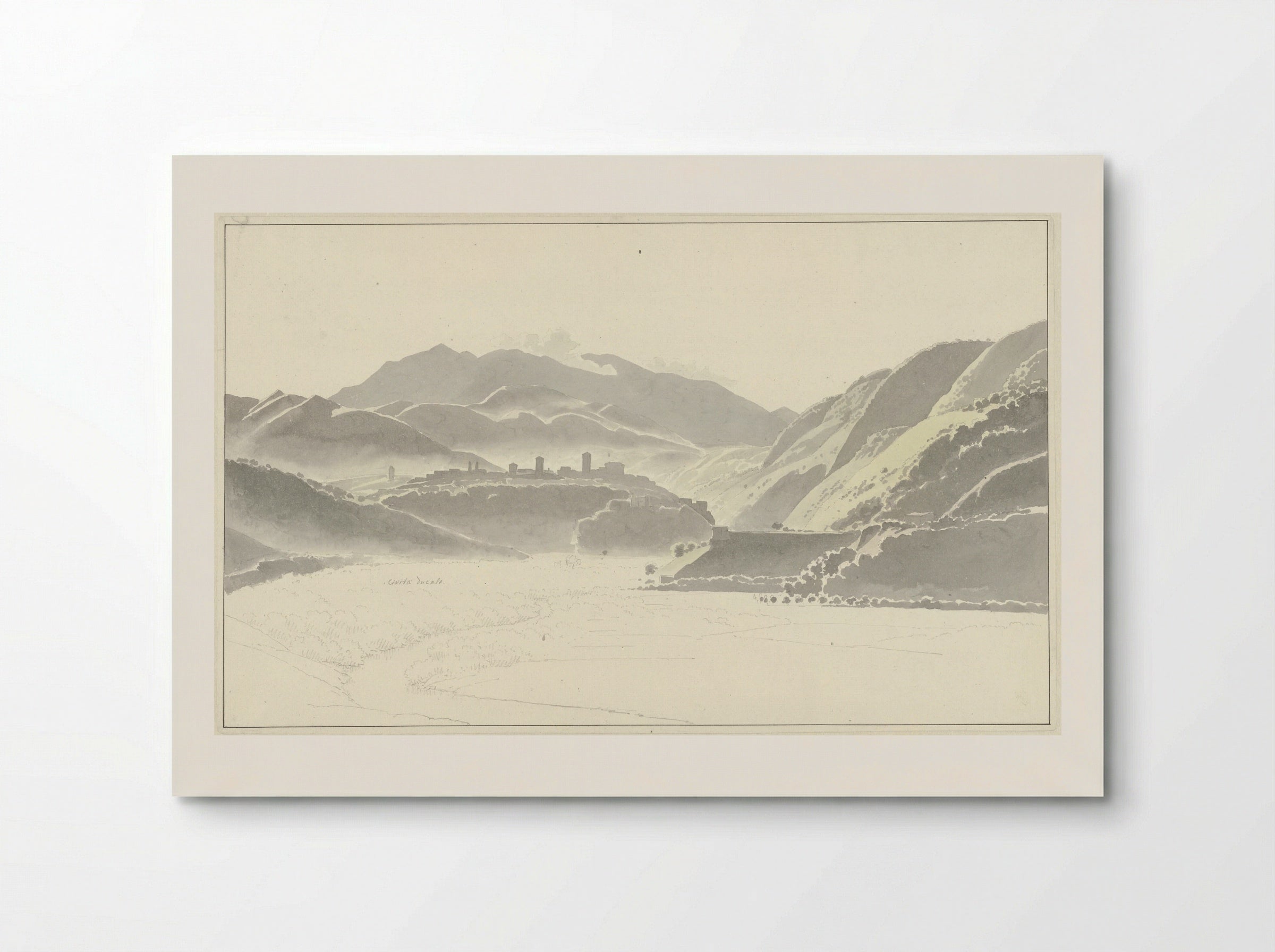 View of Cittaducale - Josephus Augustus Knip - Poster