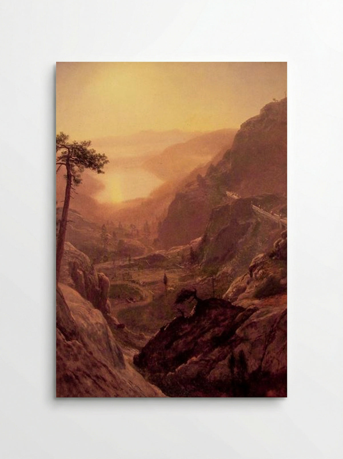 View of Donner Lake, California - Albert Bierstadt - Poster