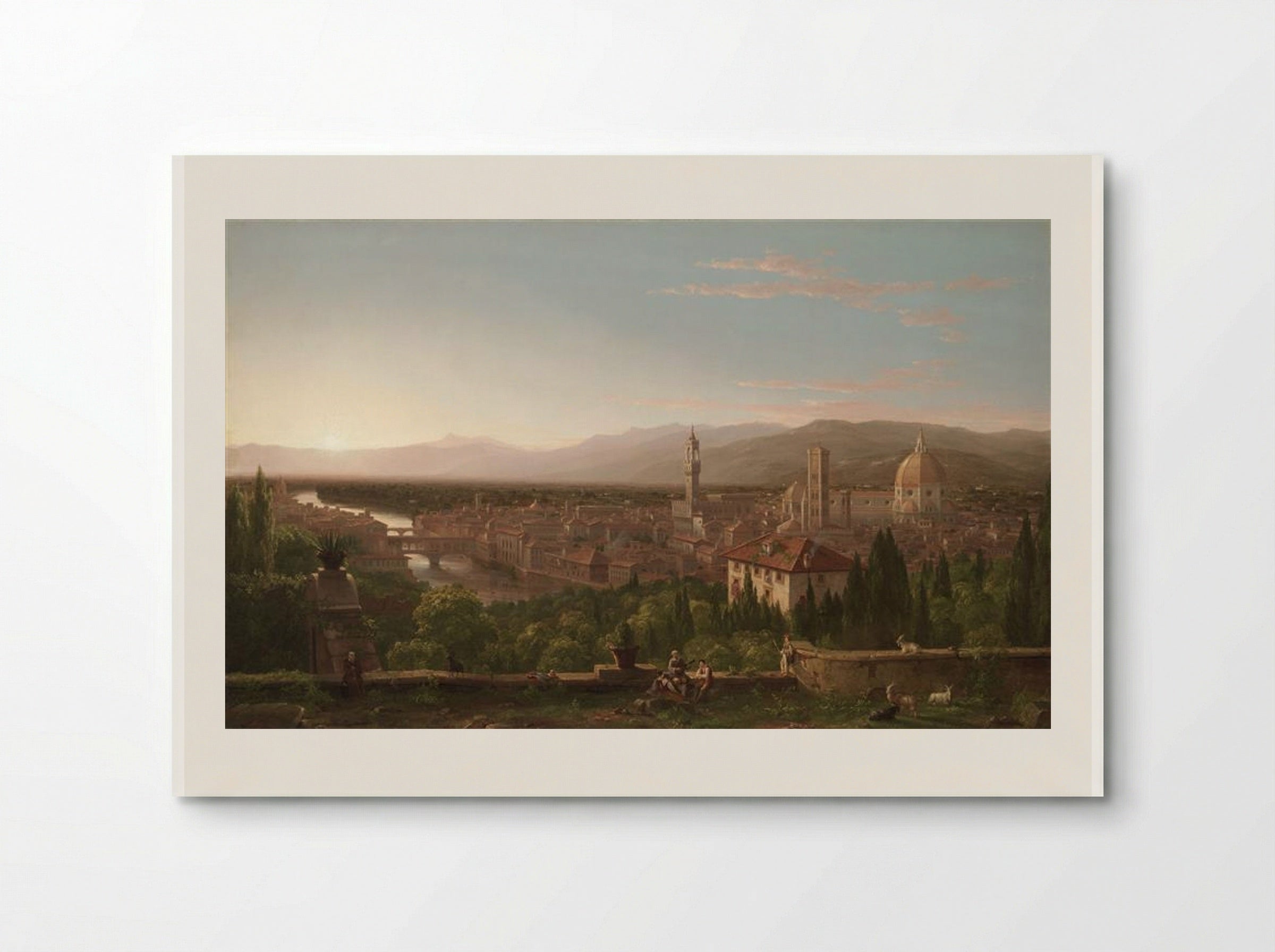 View of Florence from San Miniato - Thomas Cole - Poster