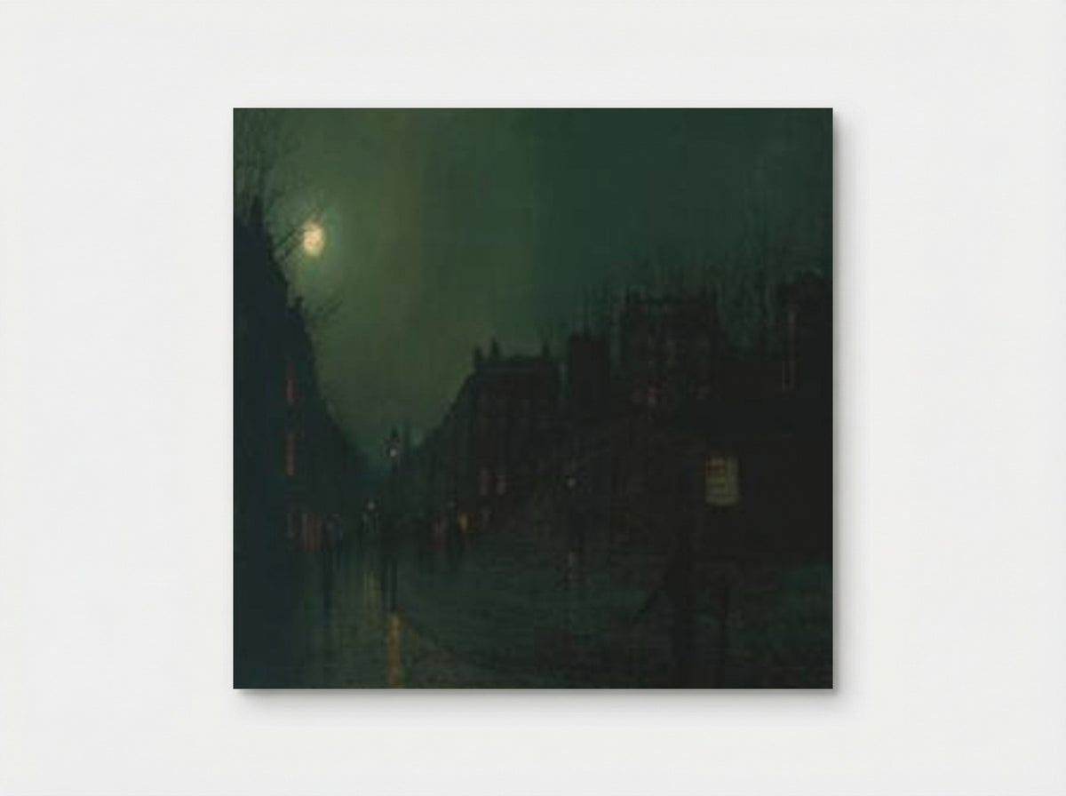 View of Heath Street by Night - John Atkinson Grimshaw - Poster