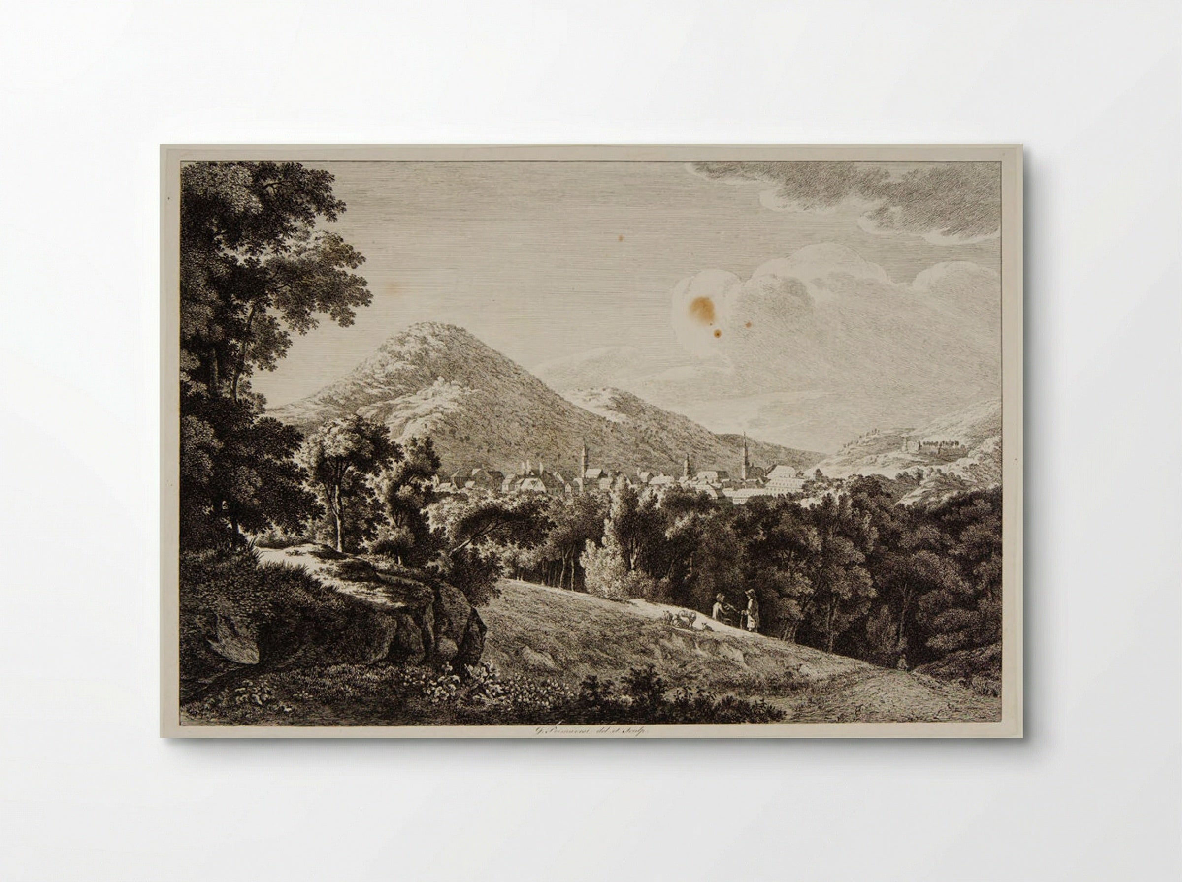View of Heidelberg - Johann George Primavesi - Poster