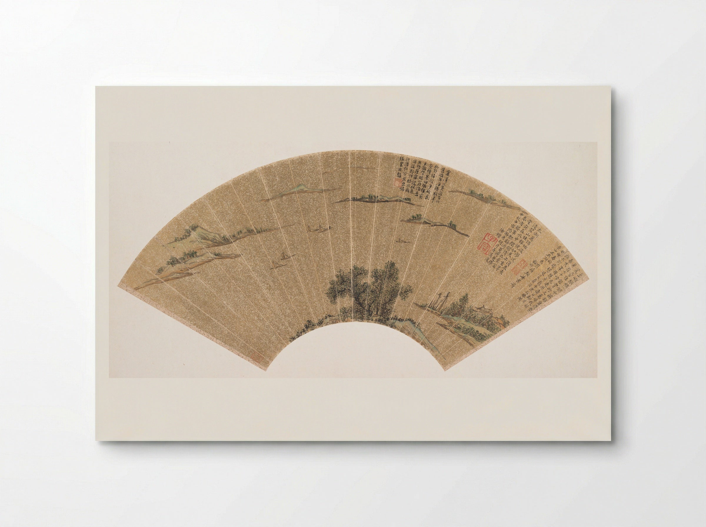 View of Lake Tai - Wen Zhengming - Poster