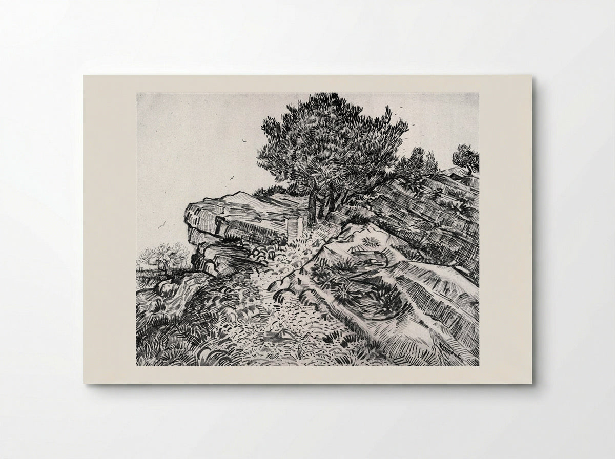 View of Montmajour - Vincent van Gogh - Poster