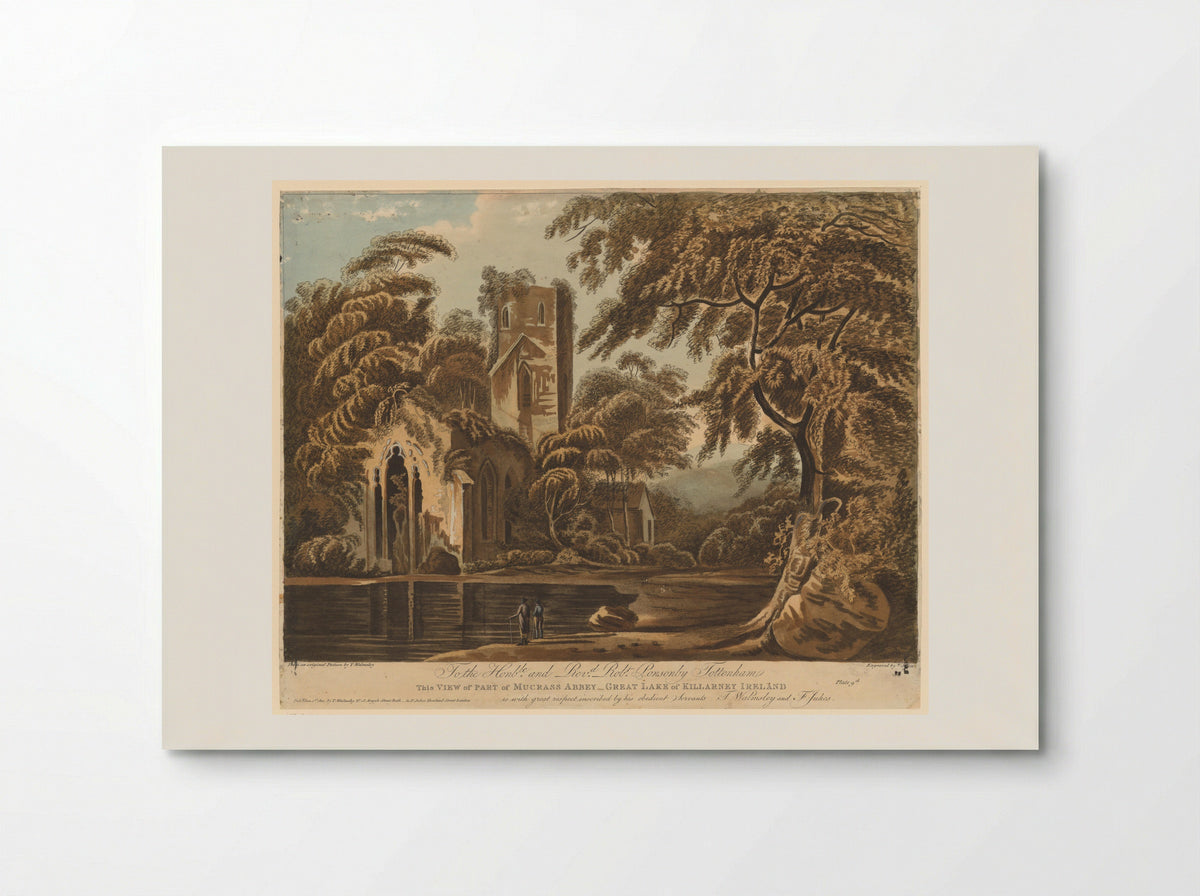 View of Part of Muckross Abbey, Great Lake of Killarney, Ireland - Francis Jukes - Poster