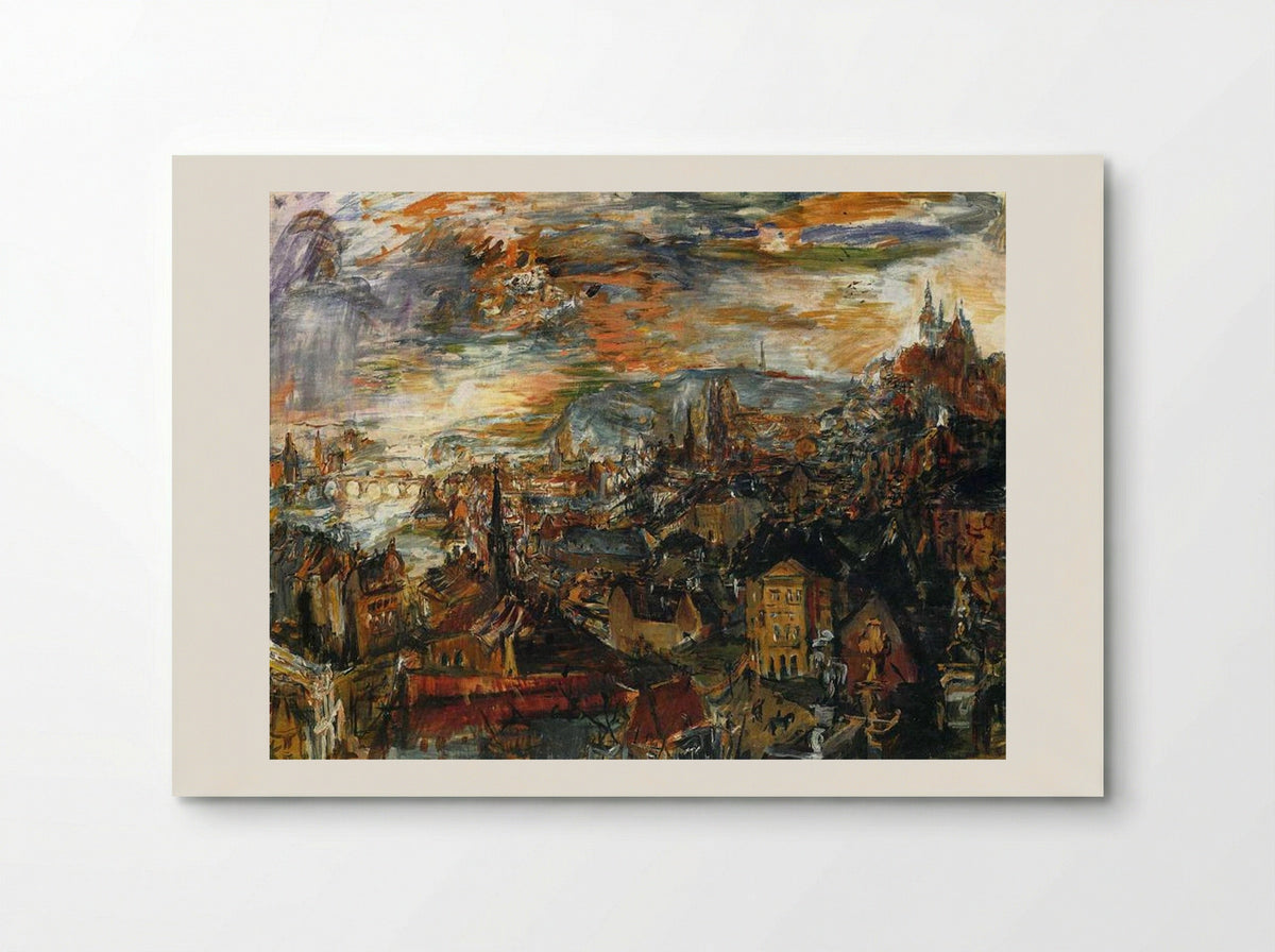 View of Prague - Oskar Kokoschka - Poster