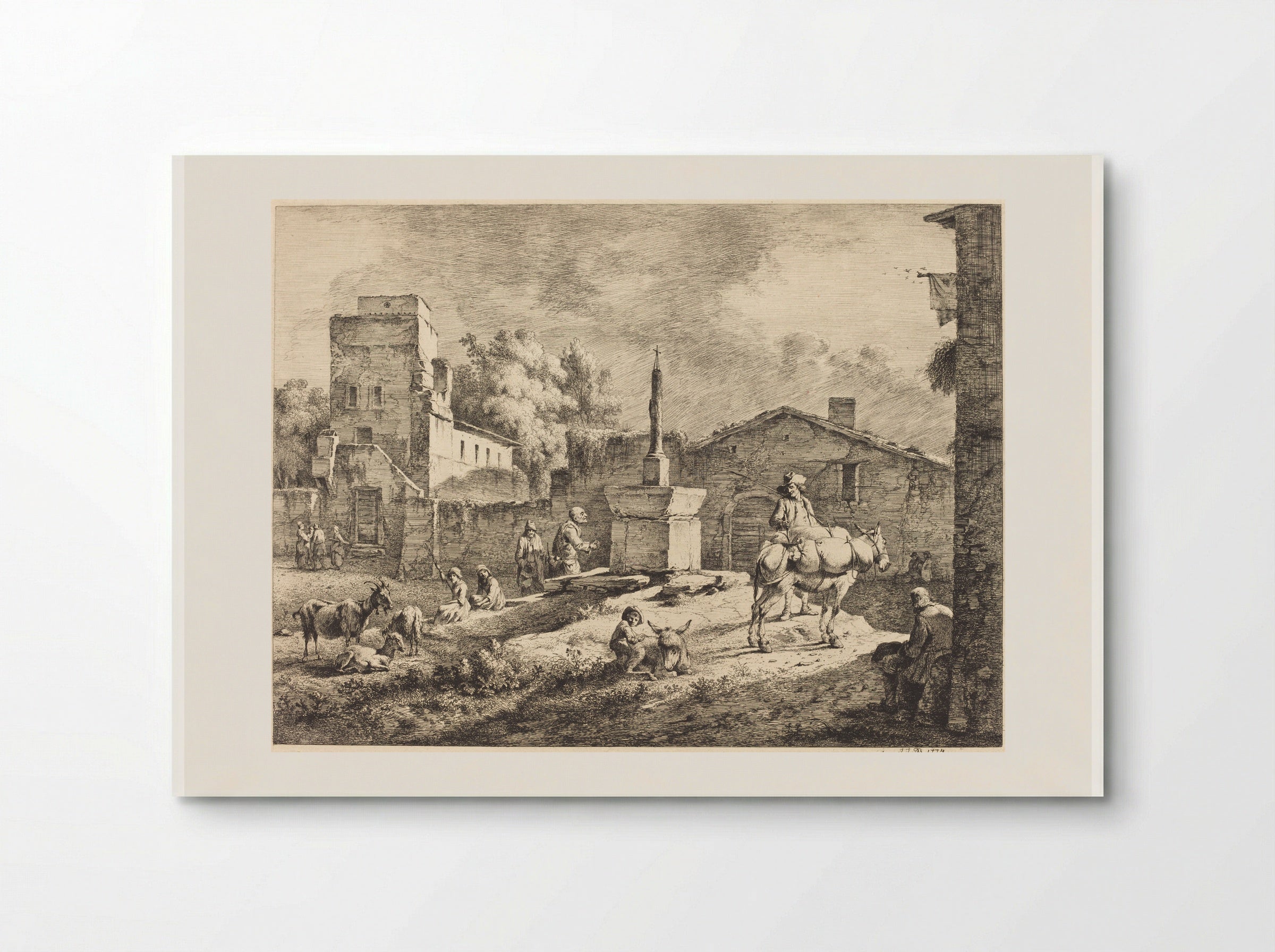 View of Saint-Andéol - Jean-Jacques de Boissieu - Poster