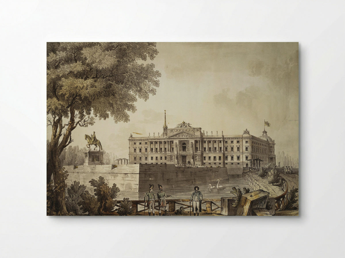 View of Saint Michael's Palace - Giacomo Quarenghi - Poster