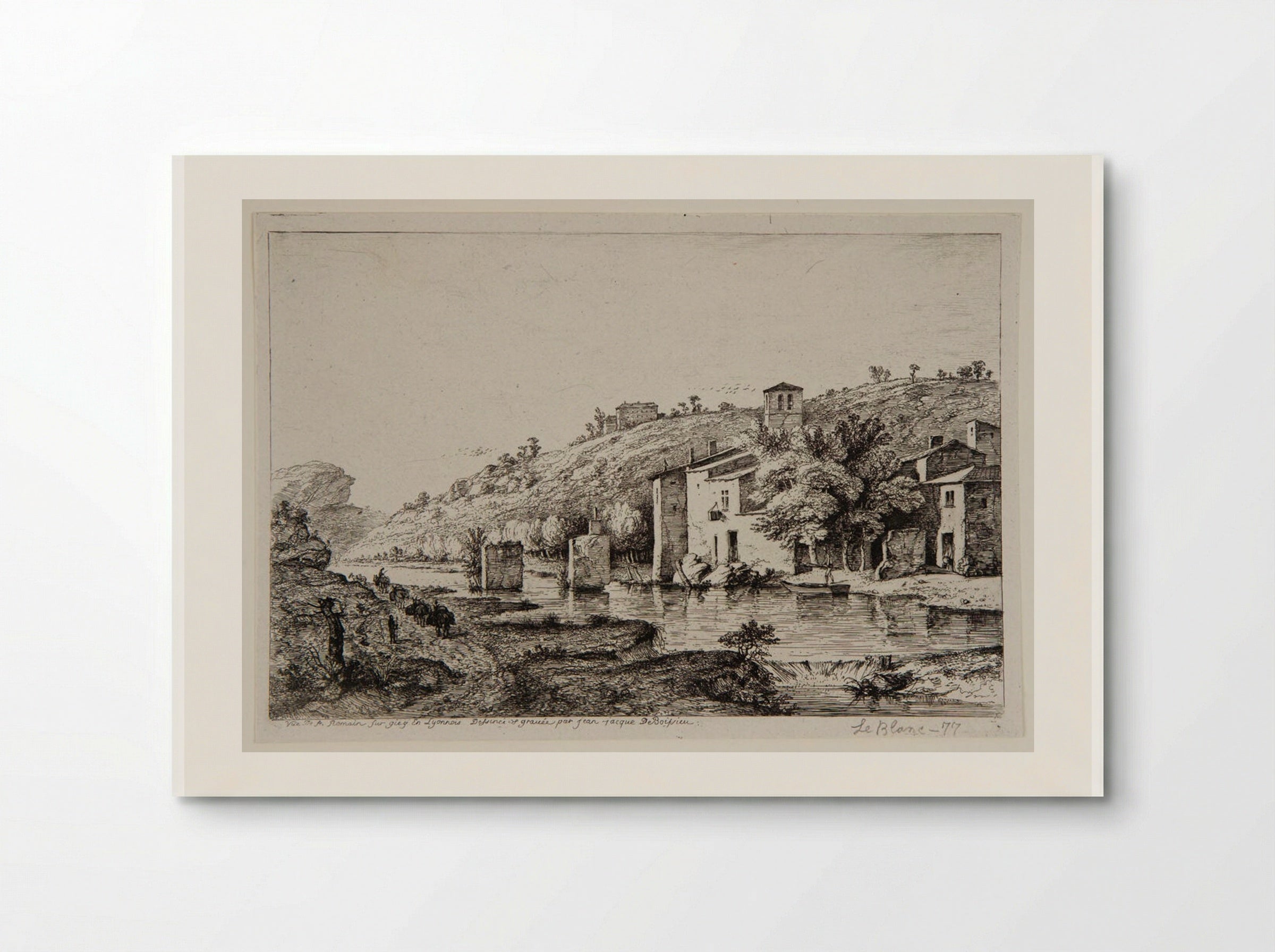 View of Saint-Romain-sur-Gier - Jean-Jacques de Boissieu - Poster
