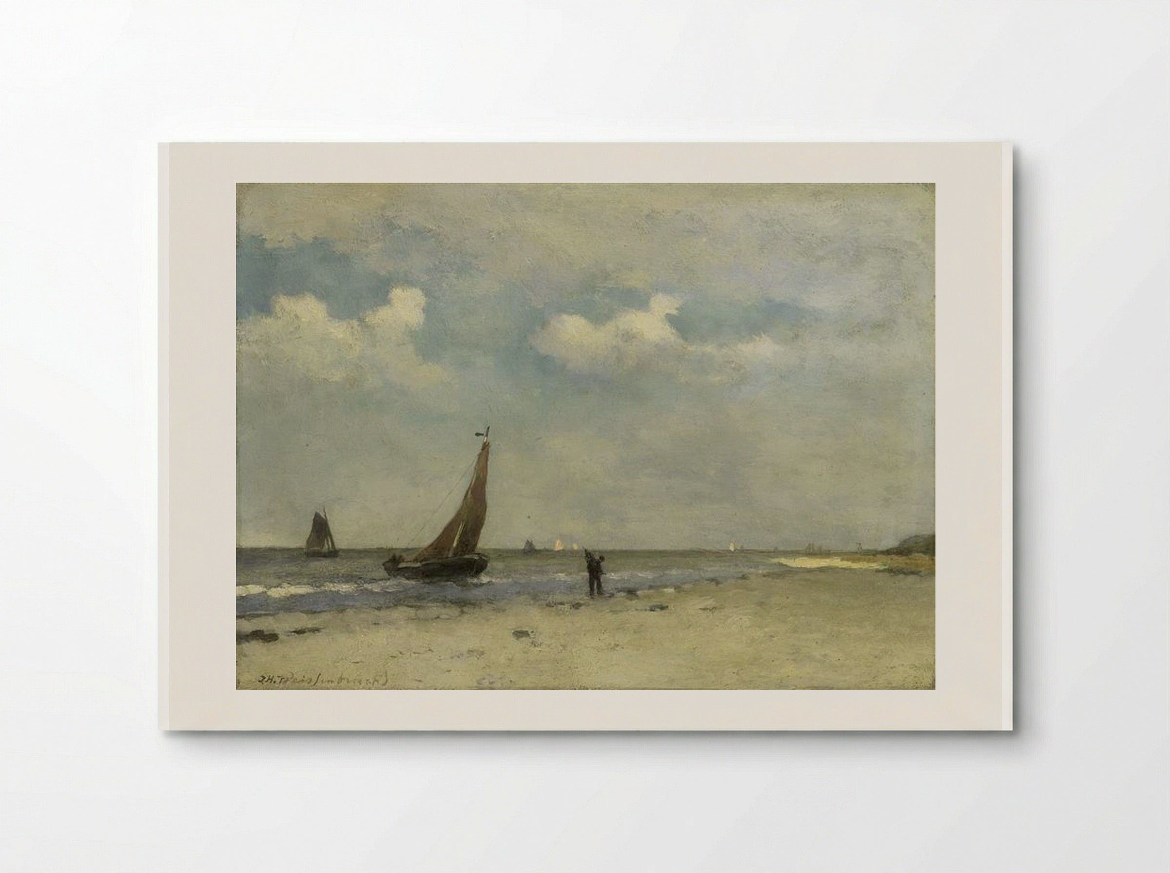 View of Seaside - Johan Hendrik Weissenbruch - Poster