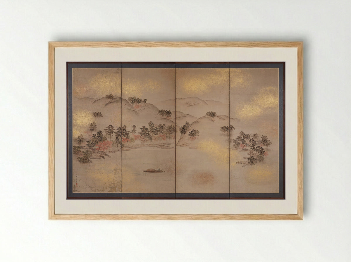 View of Uji - Nakajima Raishō - Framed Print Wood
