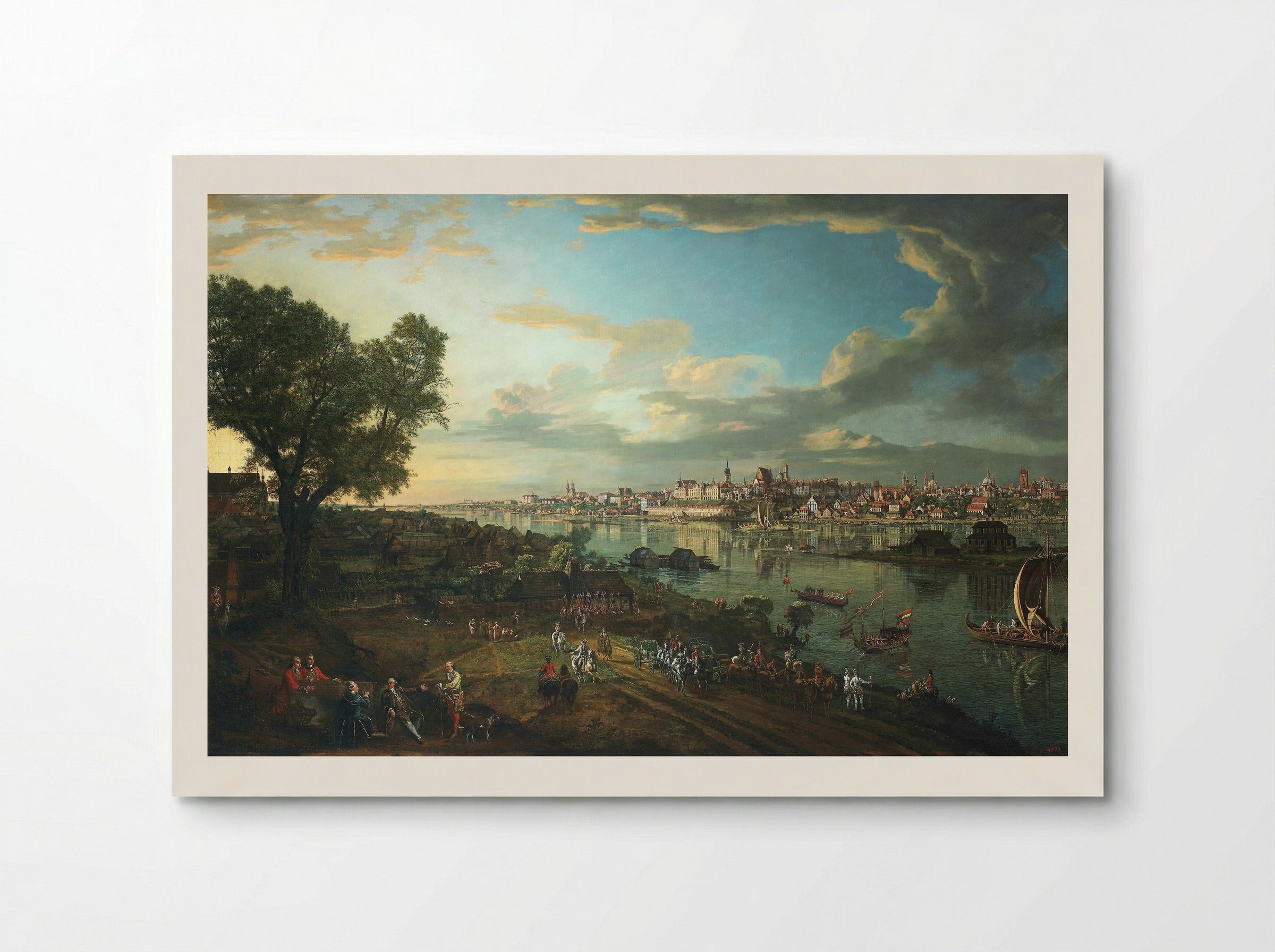 View of Warsaw from Praga - Bernardo Bellotto - Poster