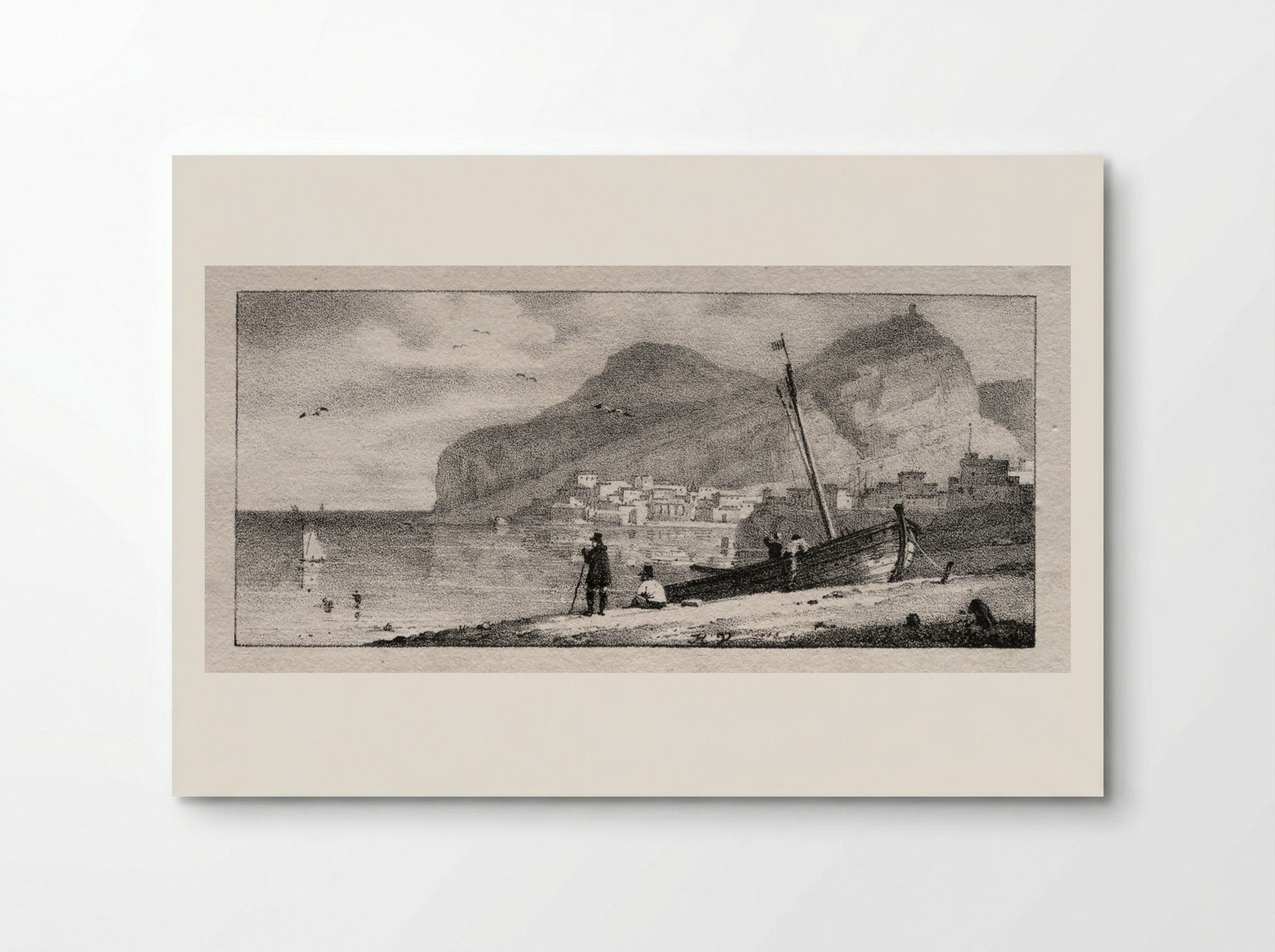 View of a Seaport - Horace Vernet - Poster