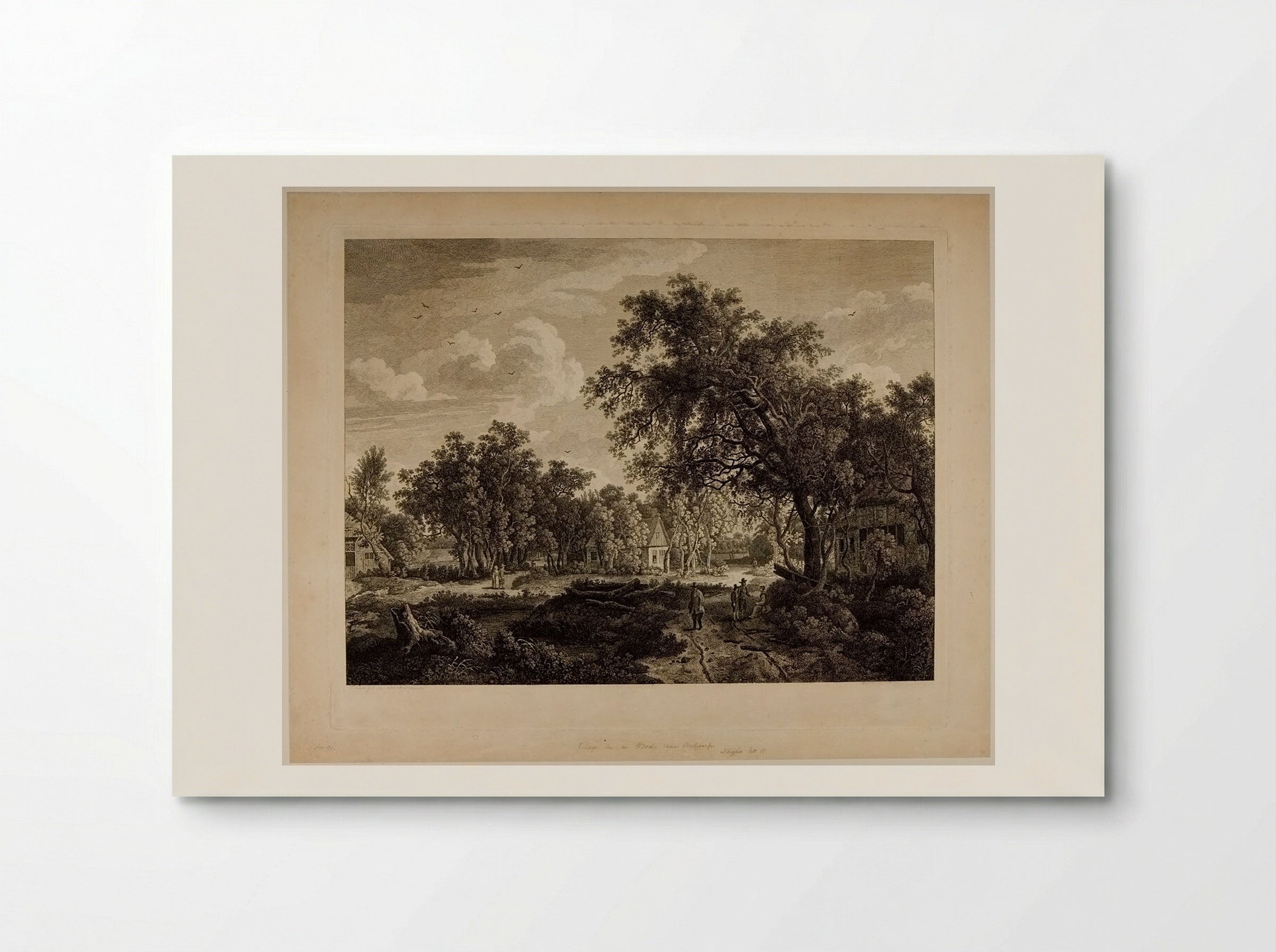 View of a Village in a Wood, near Antwerp - François Vivares - Poster