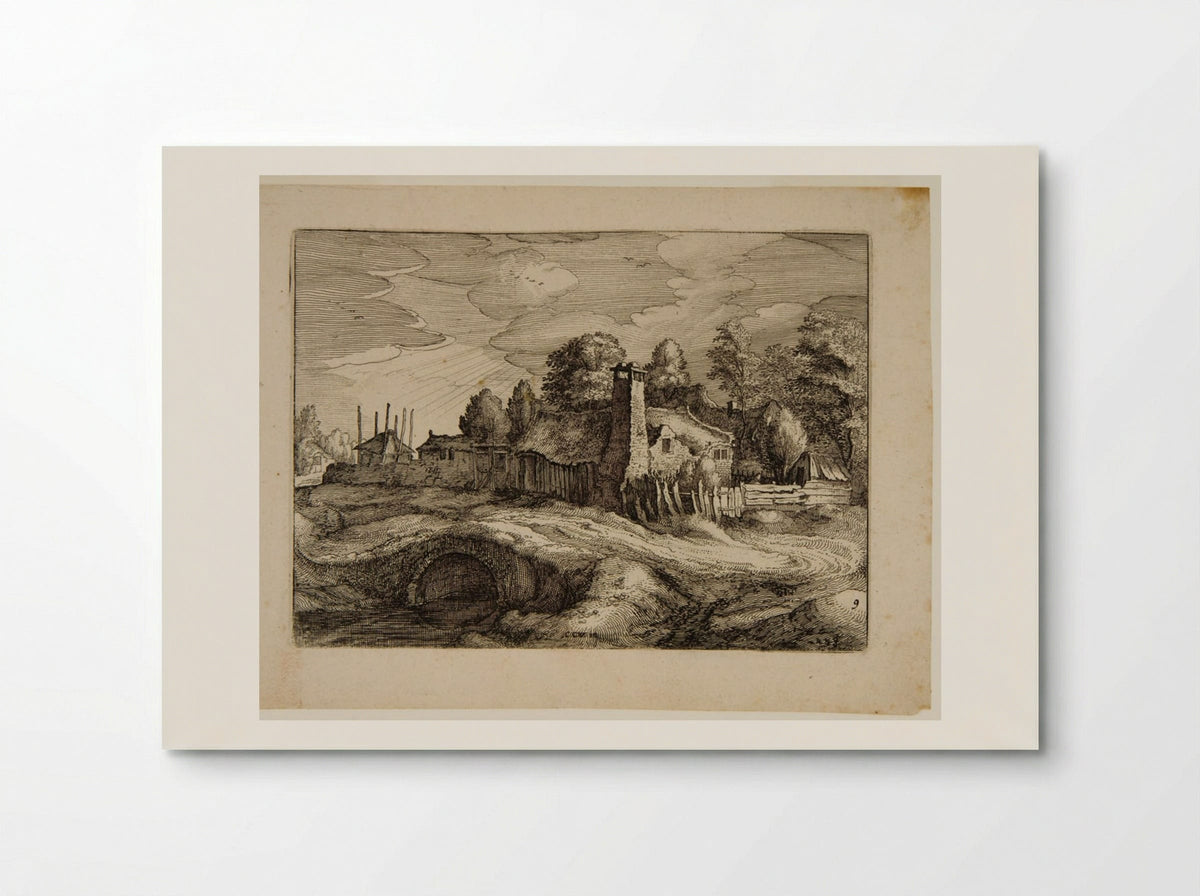 View of a Village - Claes Jansz. Visscher - Poster