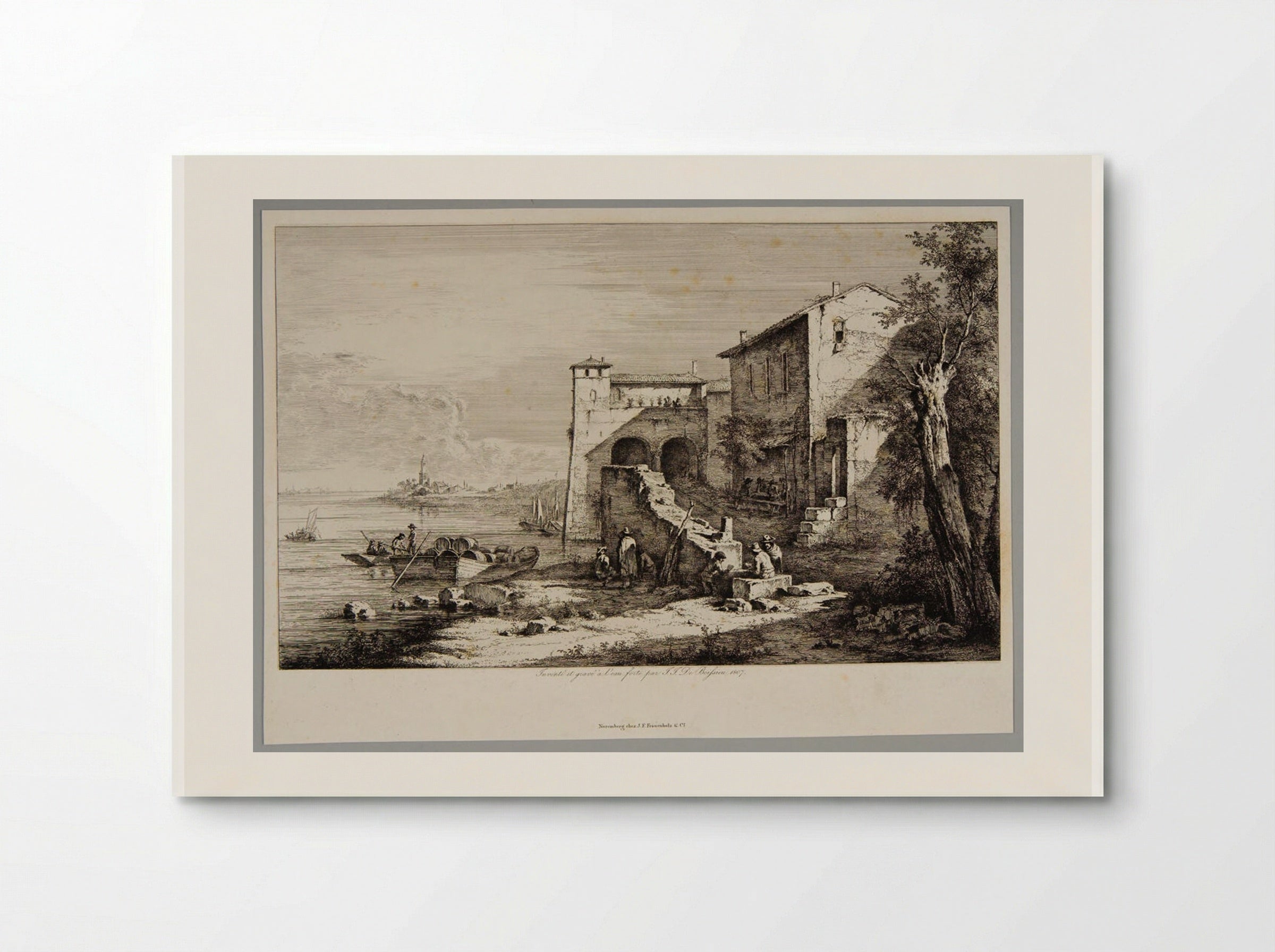 View of the Ancient Custom House of Rome - Jean-Jacques de Boissieu - Poster
