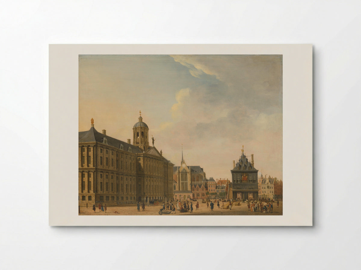View of the Dam in Amsterdam - Jan Ekels the Elder - Poster