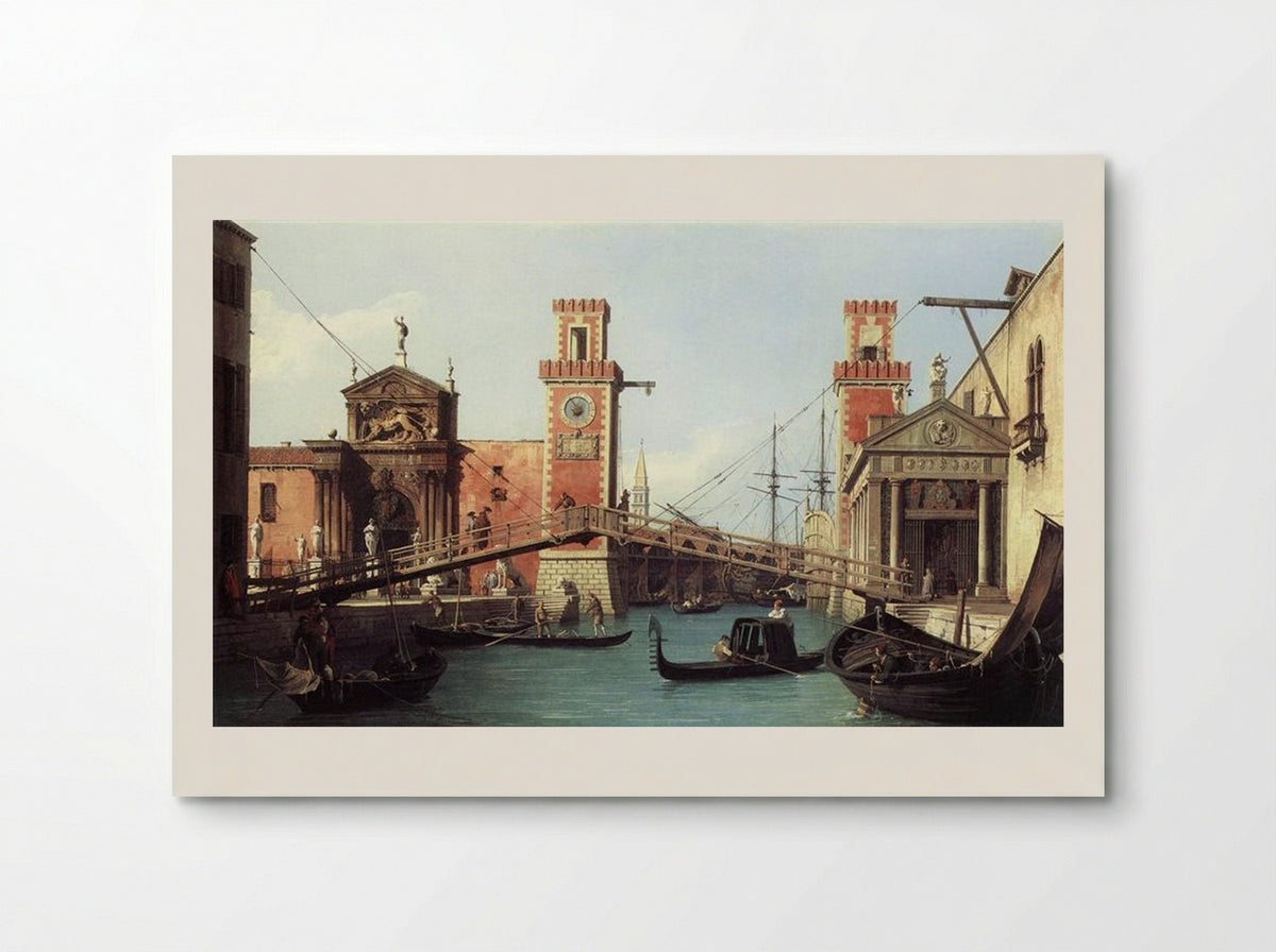 View of the Entrance to the Arsenal - Canaletto - Poster