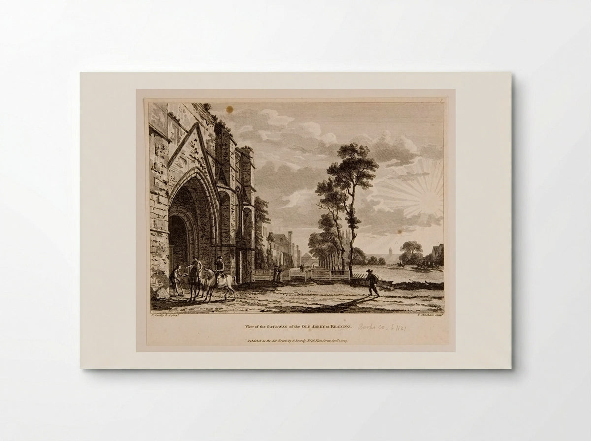 View of the Gateway of the Old Abbey at Reading - Francis Chesham - Poster