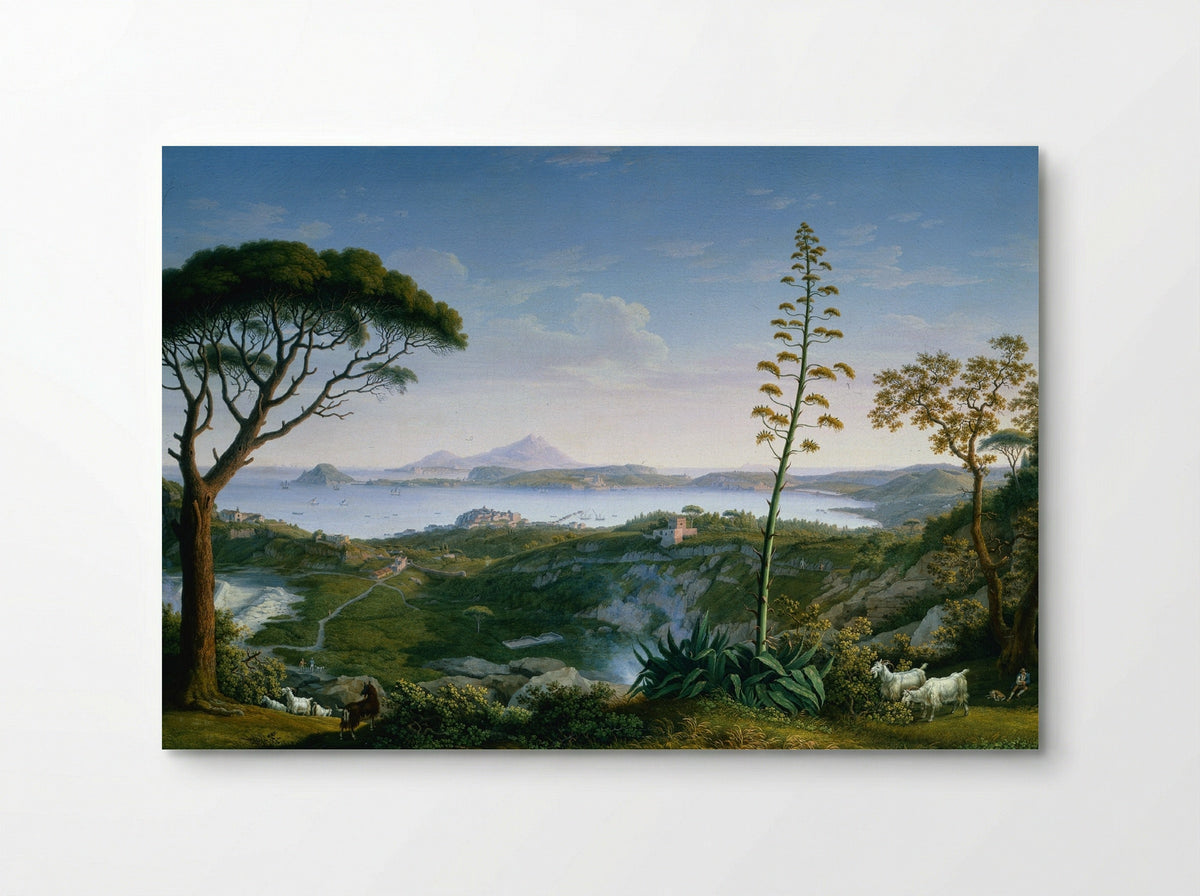 View of the Gulf of Pozzuoli from Solfatara - Philipp Hackert - Poster