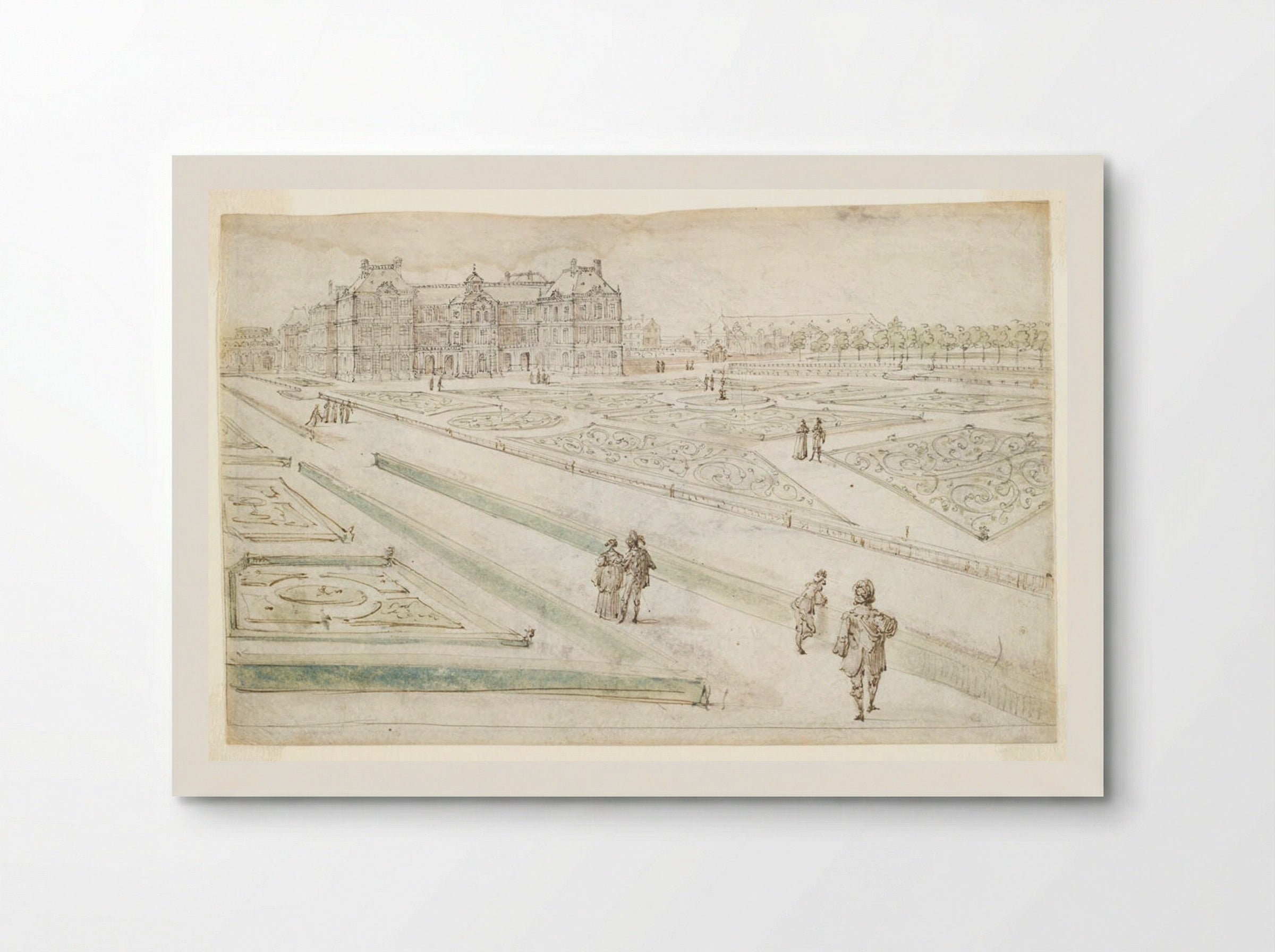 View of the Luxembourg Palace from the Grand Parterre - Israël Silvestre - Poster