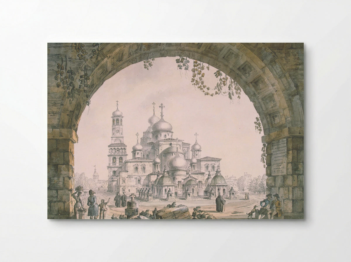 View of the New Jerusalem Monastery near Moscow - Giacomo Quarenghi - Poster