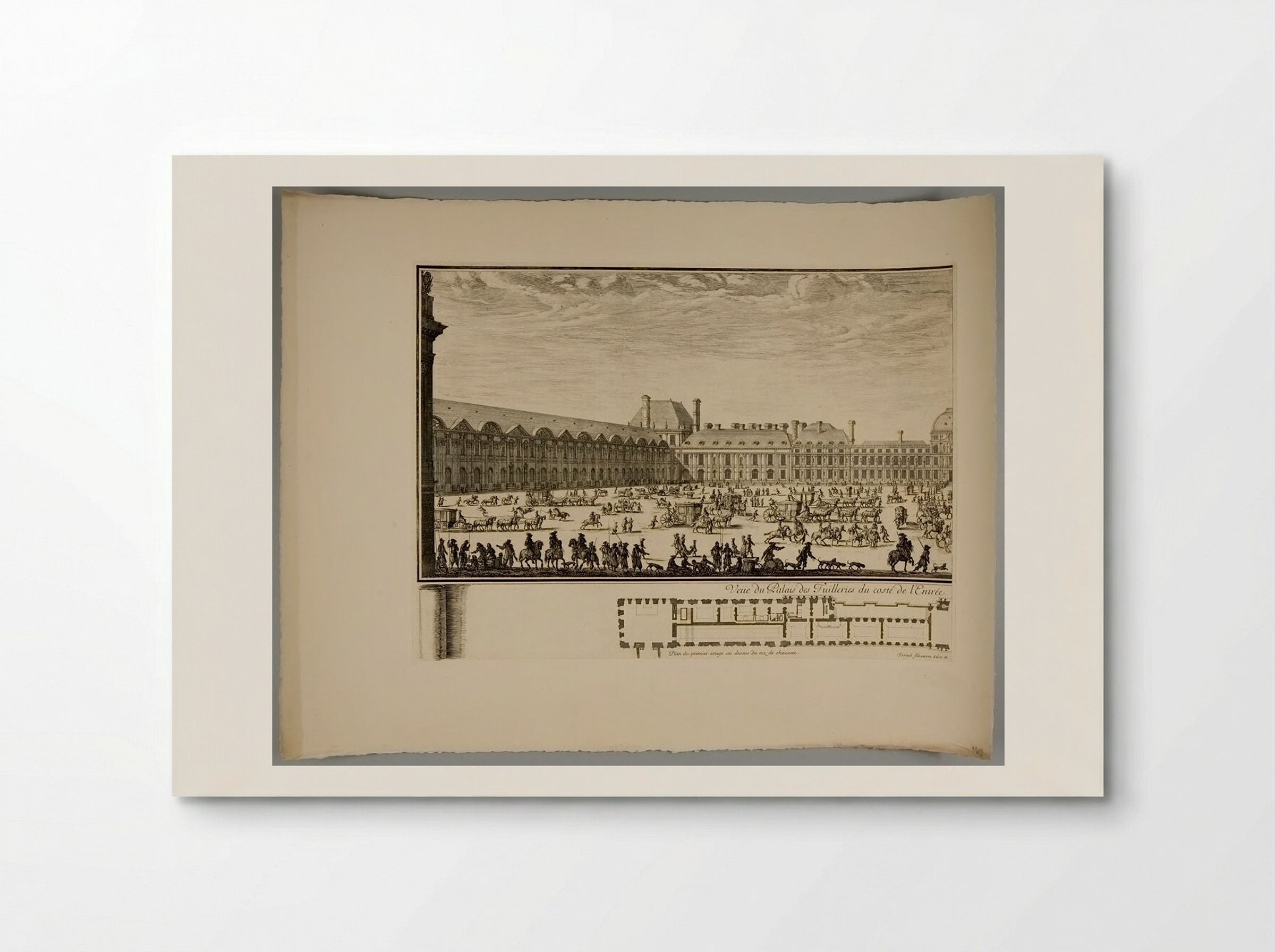 View of the Palace of the Tuileries from the Entrance Side - Israël Silvestre - Poster