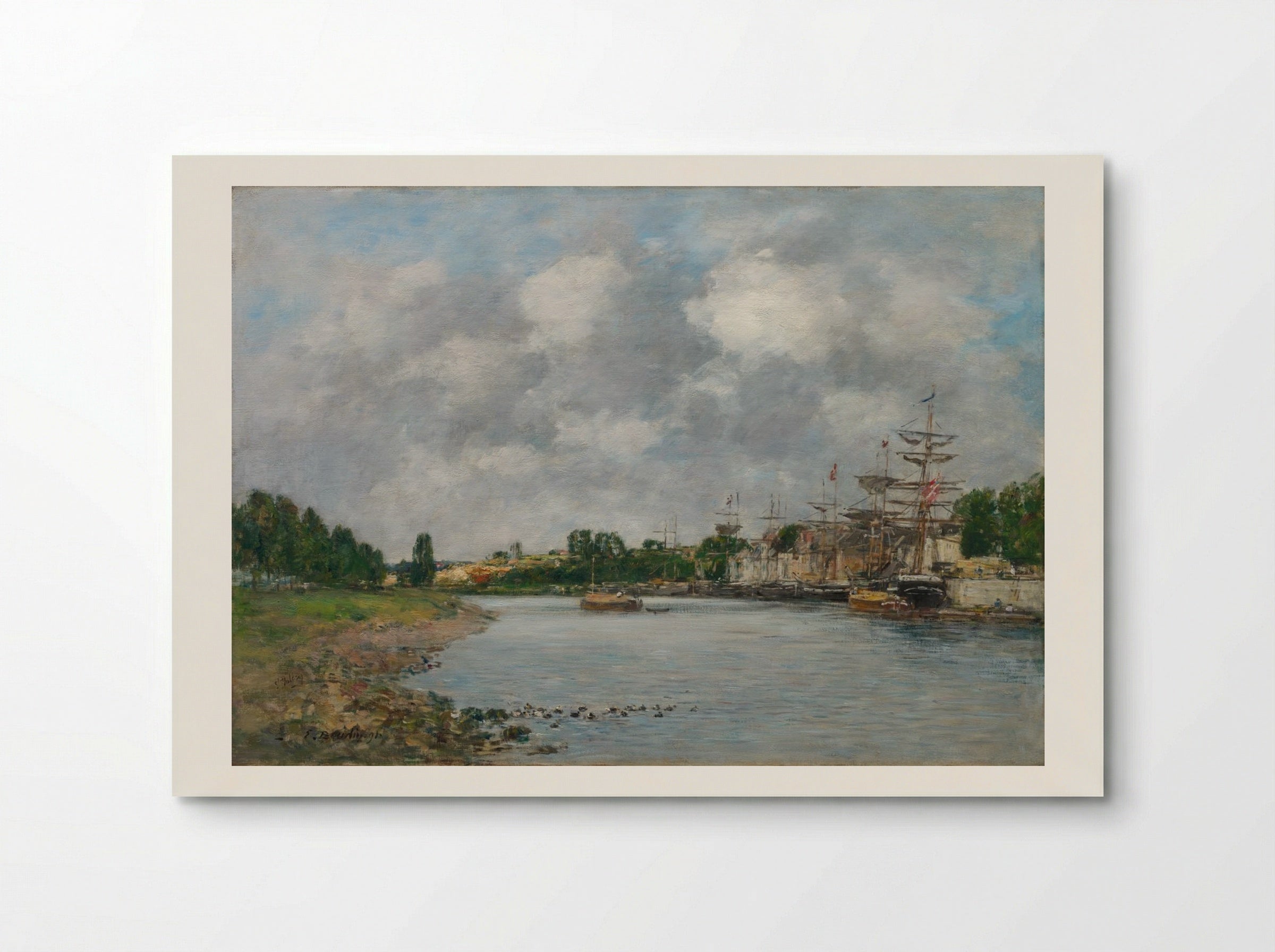 View of the Port of Saint-Valéry-sur-Somme - Eugène Boudin - Poster