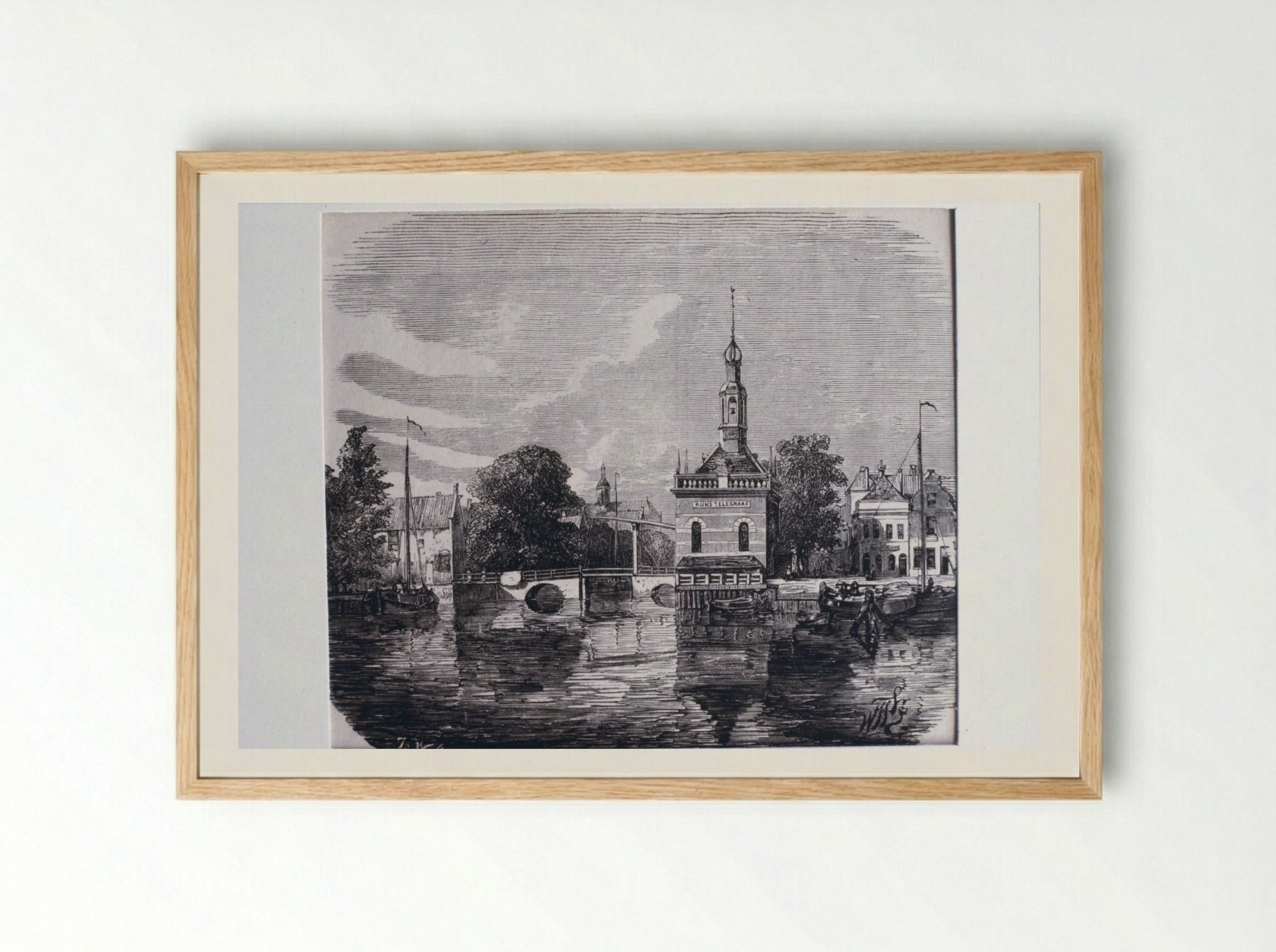 View of the Rijks Telegraaf Building - Isaac Weissenbruch - Framed Print Wood