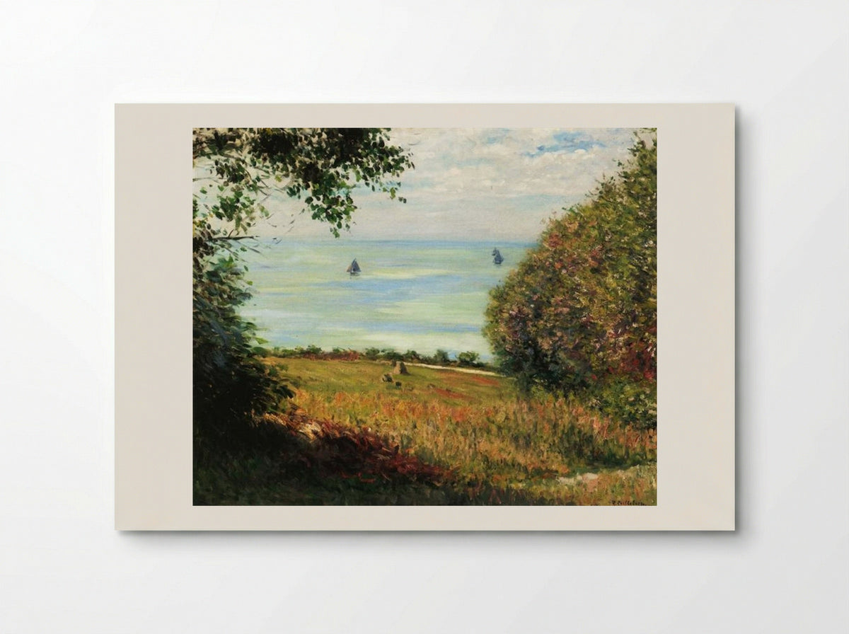 View of the Sea from Villerville - Gustave Caillebotte - Poster