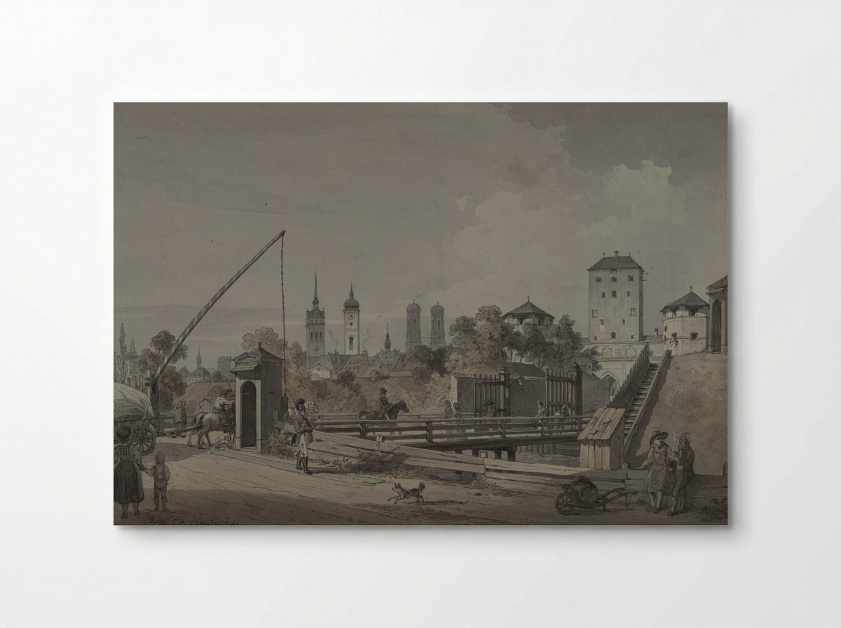 View of the Sendlinger Tor in Munich - Angelo Quaglio (I) - Poster