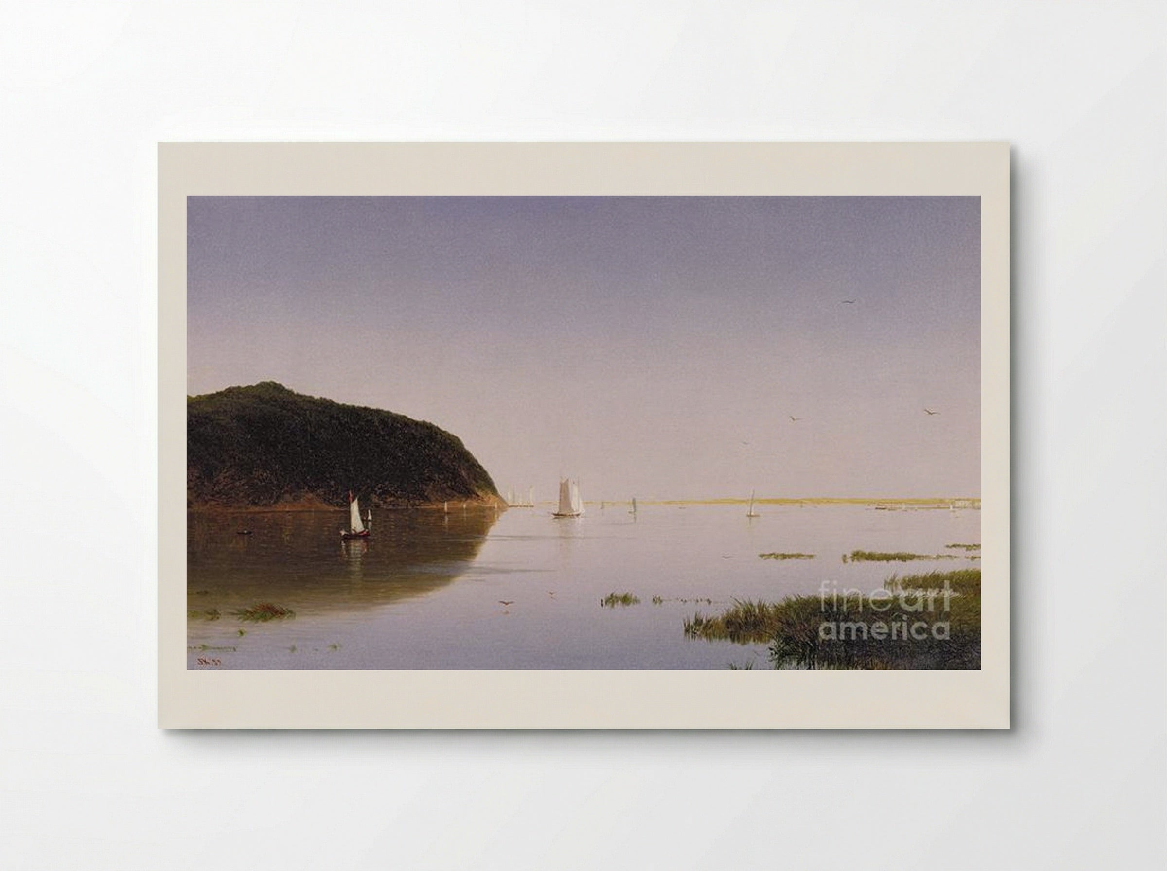 View of the Shrewsbury River, New Jersey - John Frederick Kensett - Poster