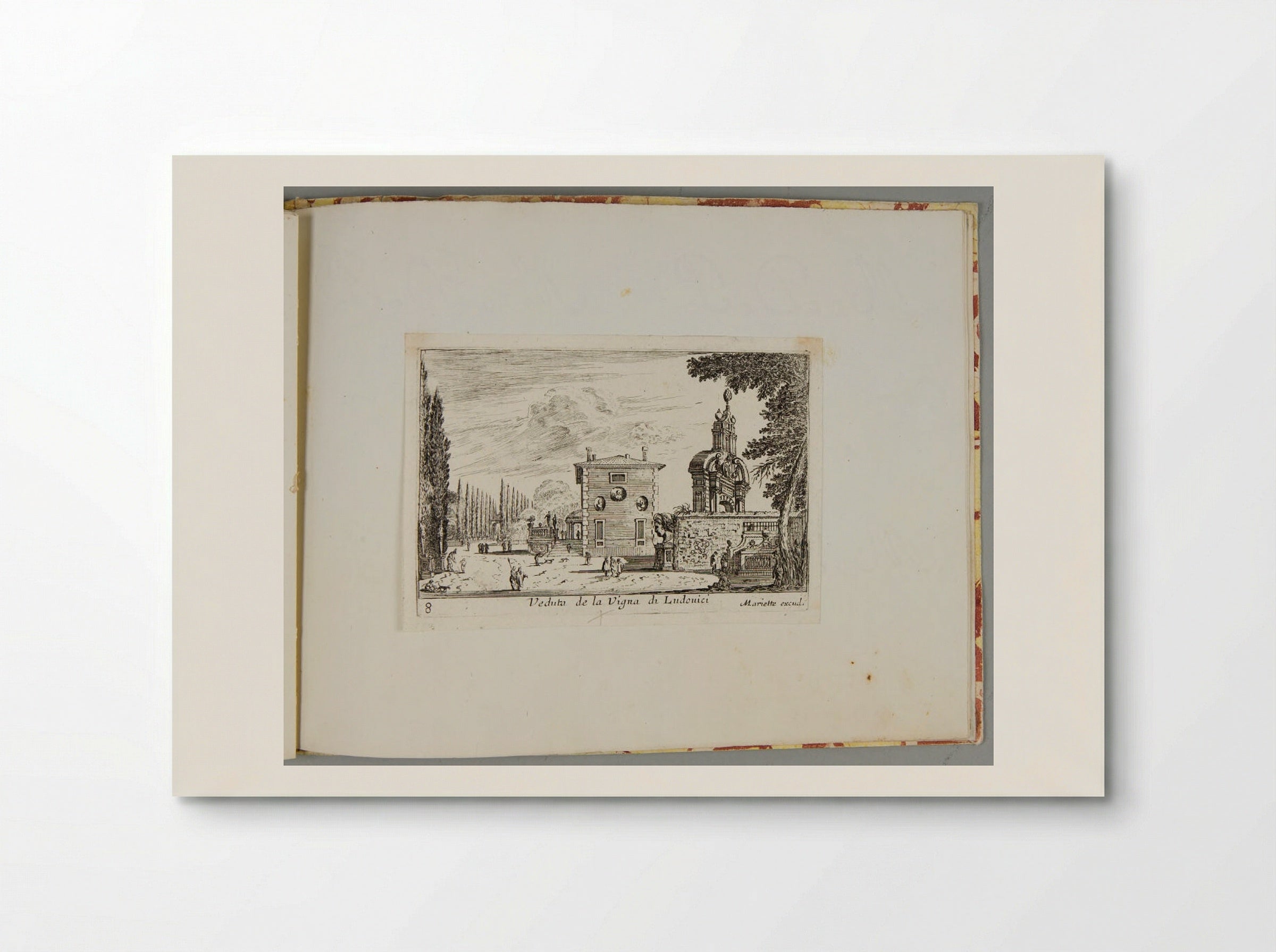 View of the Villa Ludovici - Israël Silvestre - Poster