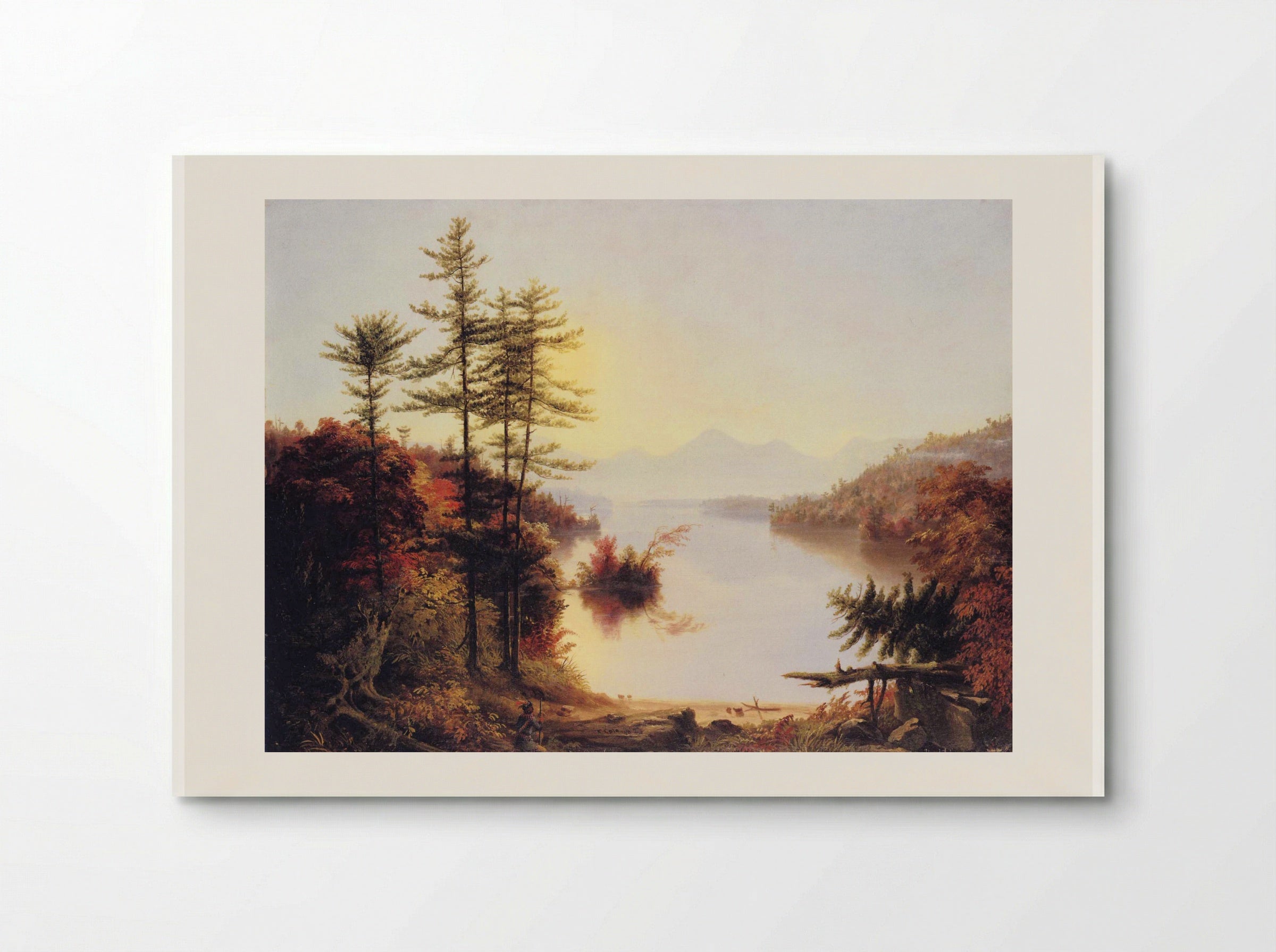 View on Lake Winnipiseogee - Thomas Cole - Poster