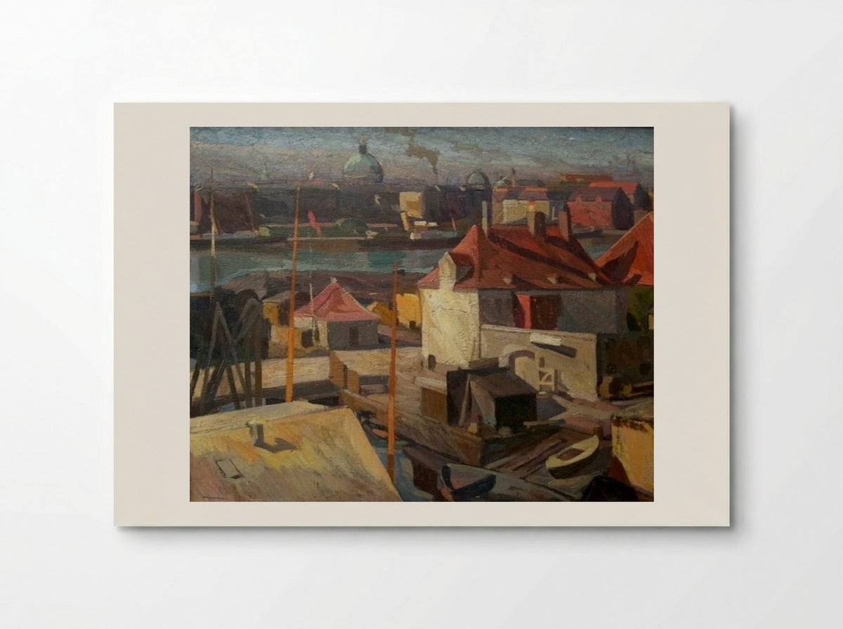 View over Wilder's Square, Christianshavn - Edvard Weie - Poster
