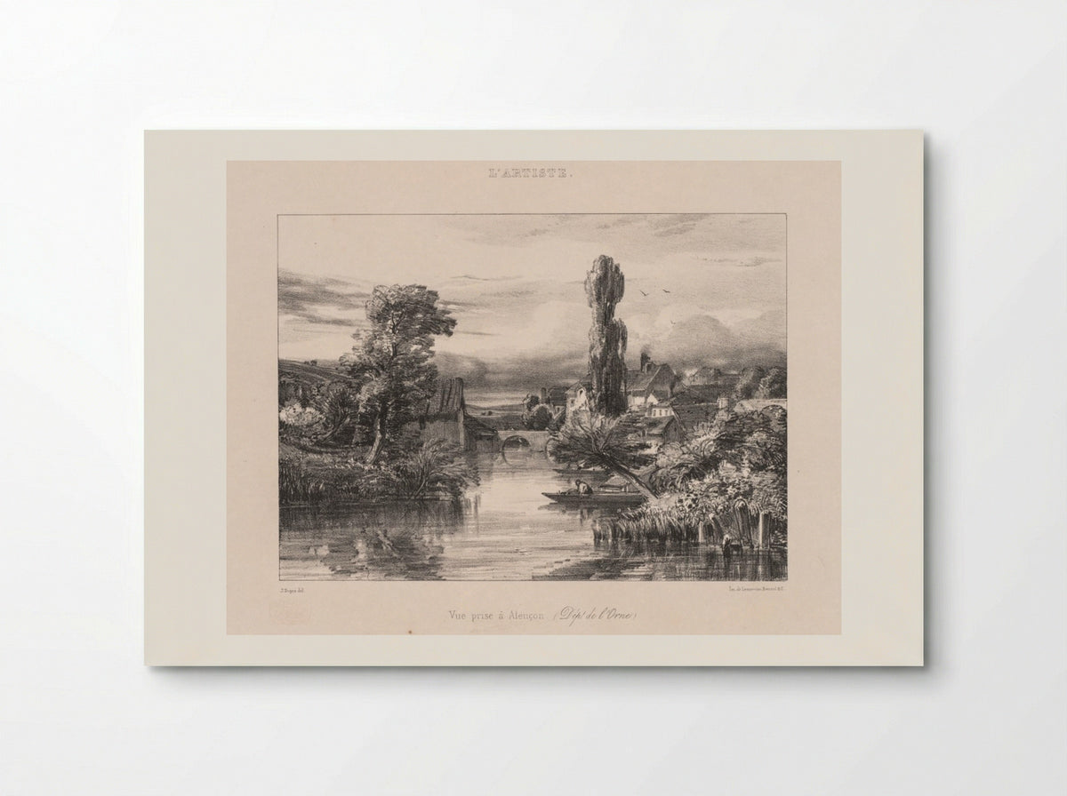 View taken at Alençon (Vue Prise à Alençon) - Jules Dupré - Poster