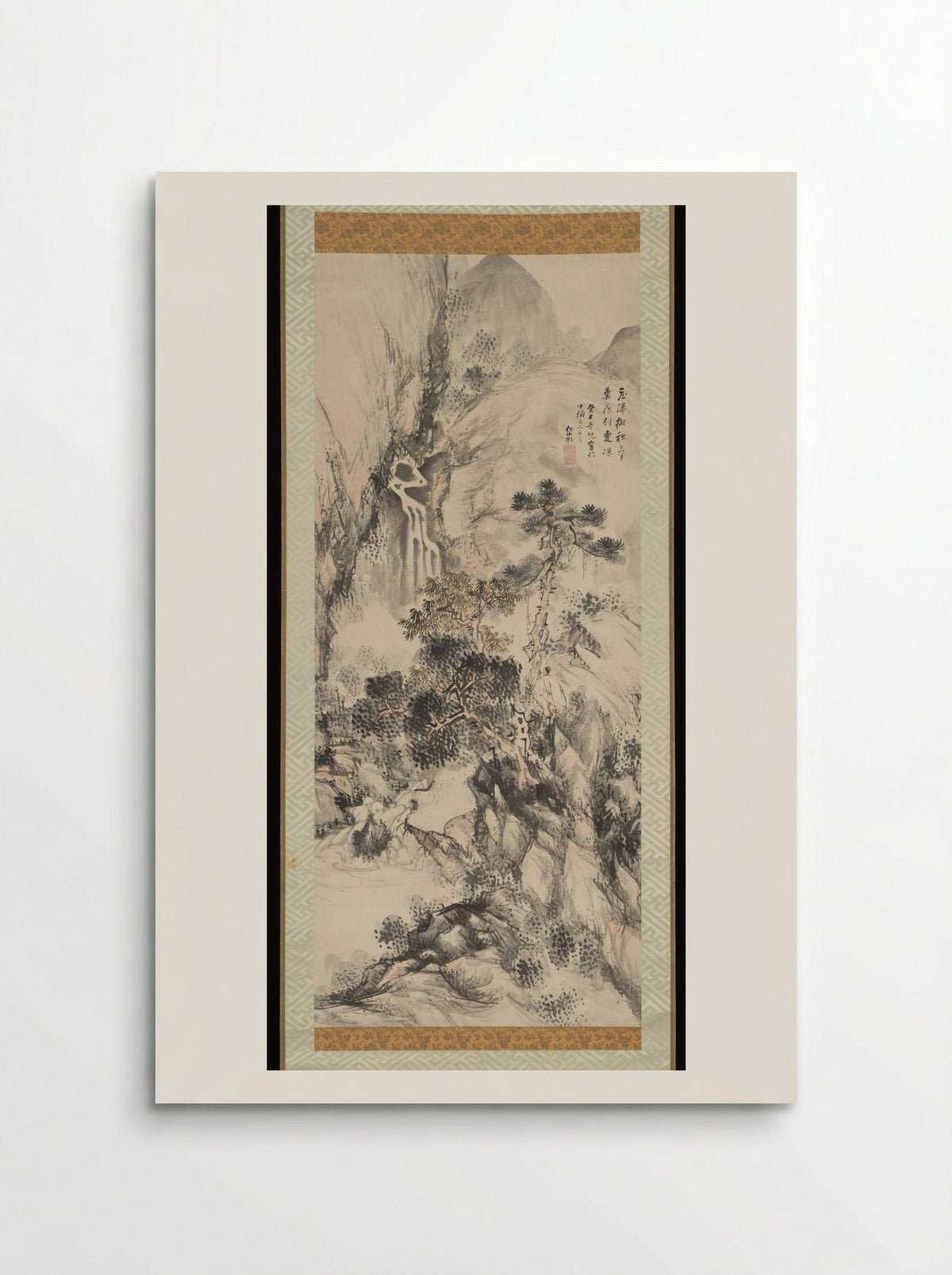 Viewing a Waterfall - Kushiro Unsen - Poster