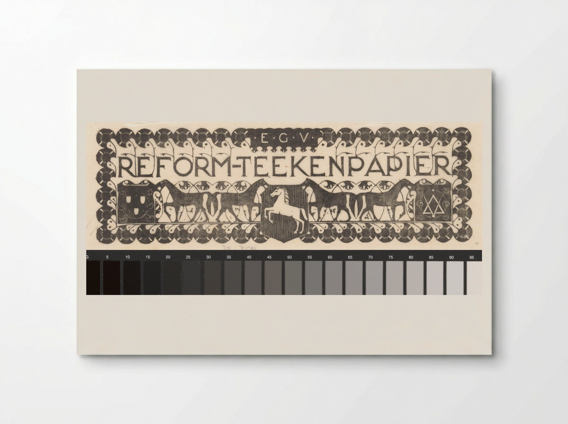 Vignet van E.G.V. Reform-Teekenpapier - Mathieu Lauweriks - Poster