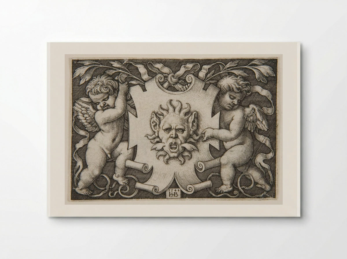 Vignette with a Mask - Sebald Beham - Poster