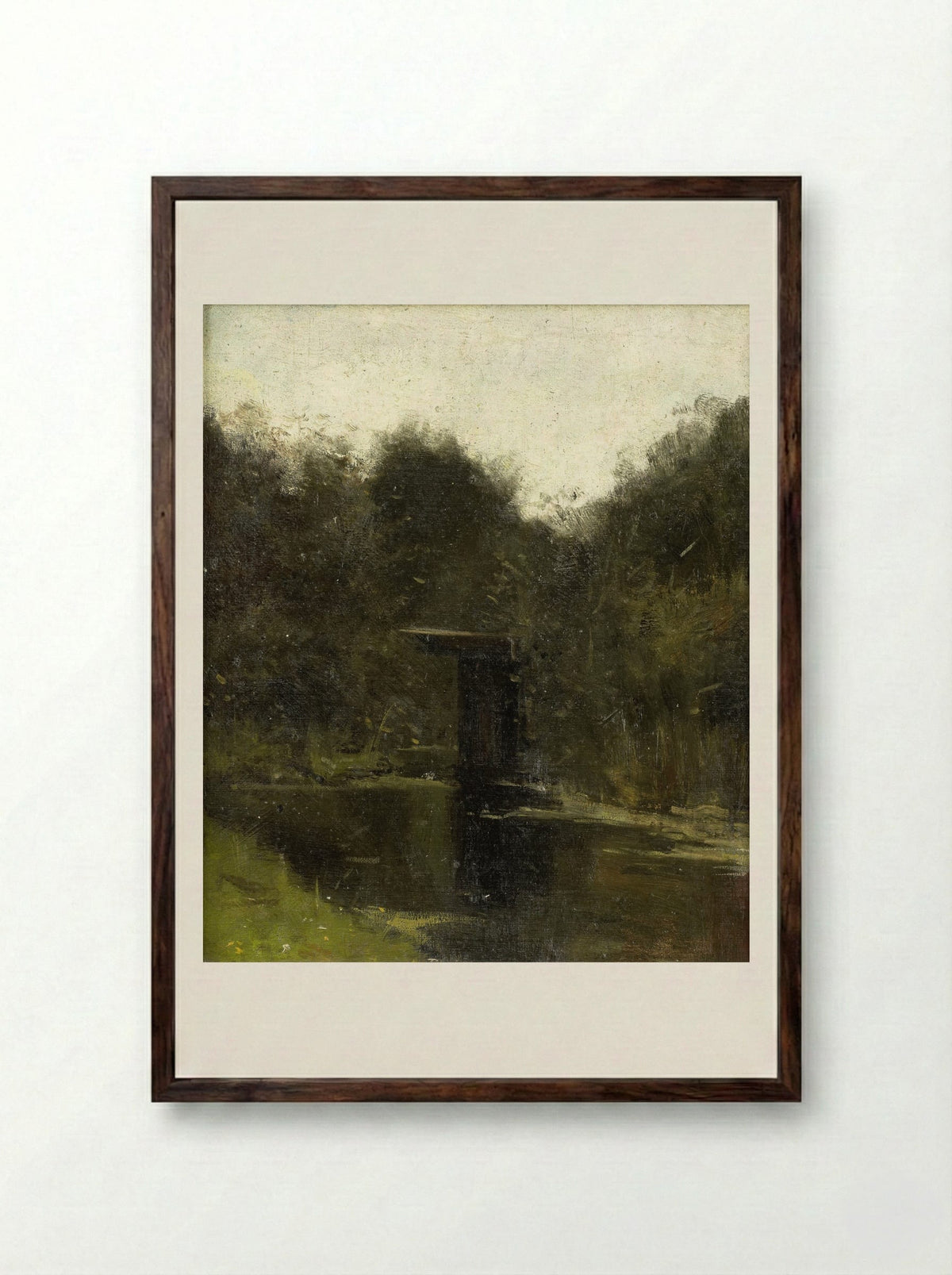 Vijverhoek bij Breukelen - Richard Nicolaüs Roland Holst - Framed Print Dark Wood