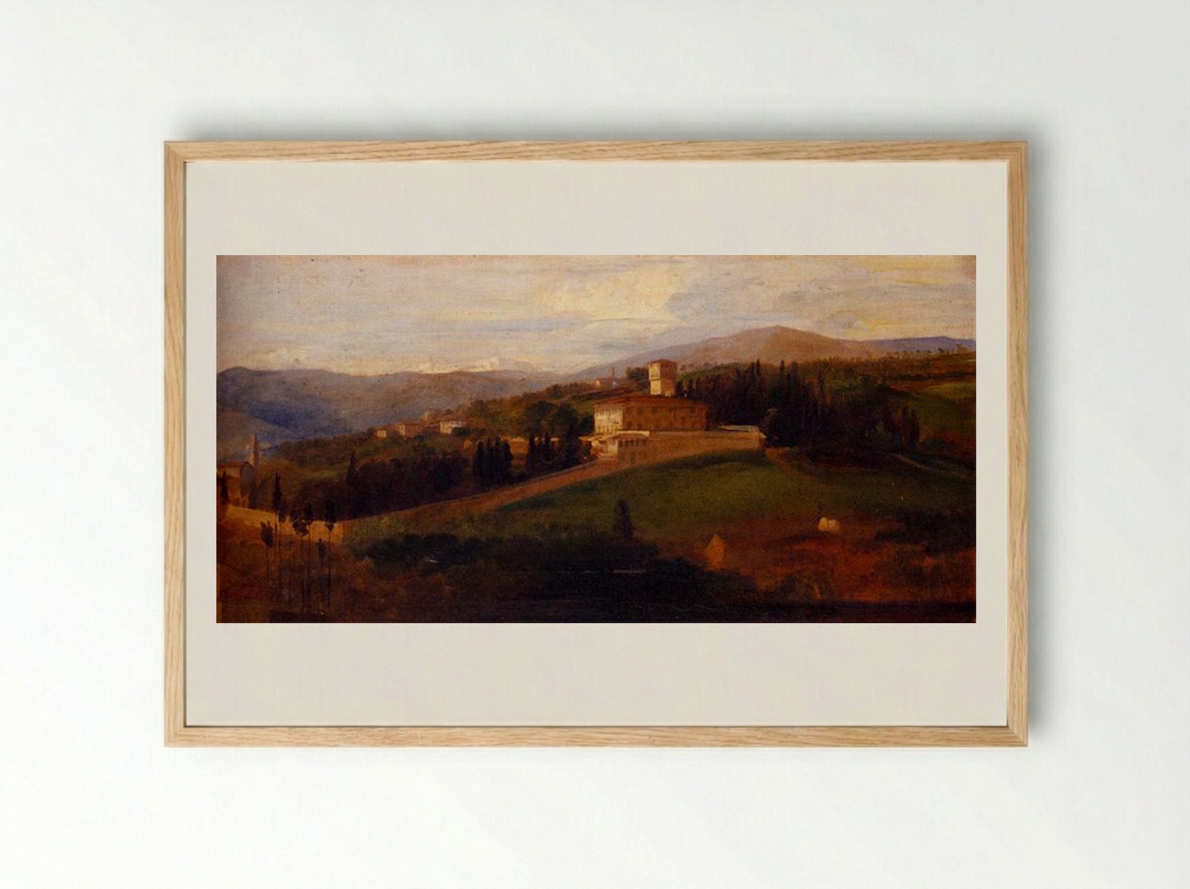 Villa La Petraia - George Frederick Watts - Framed Print Wood