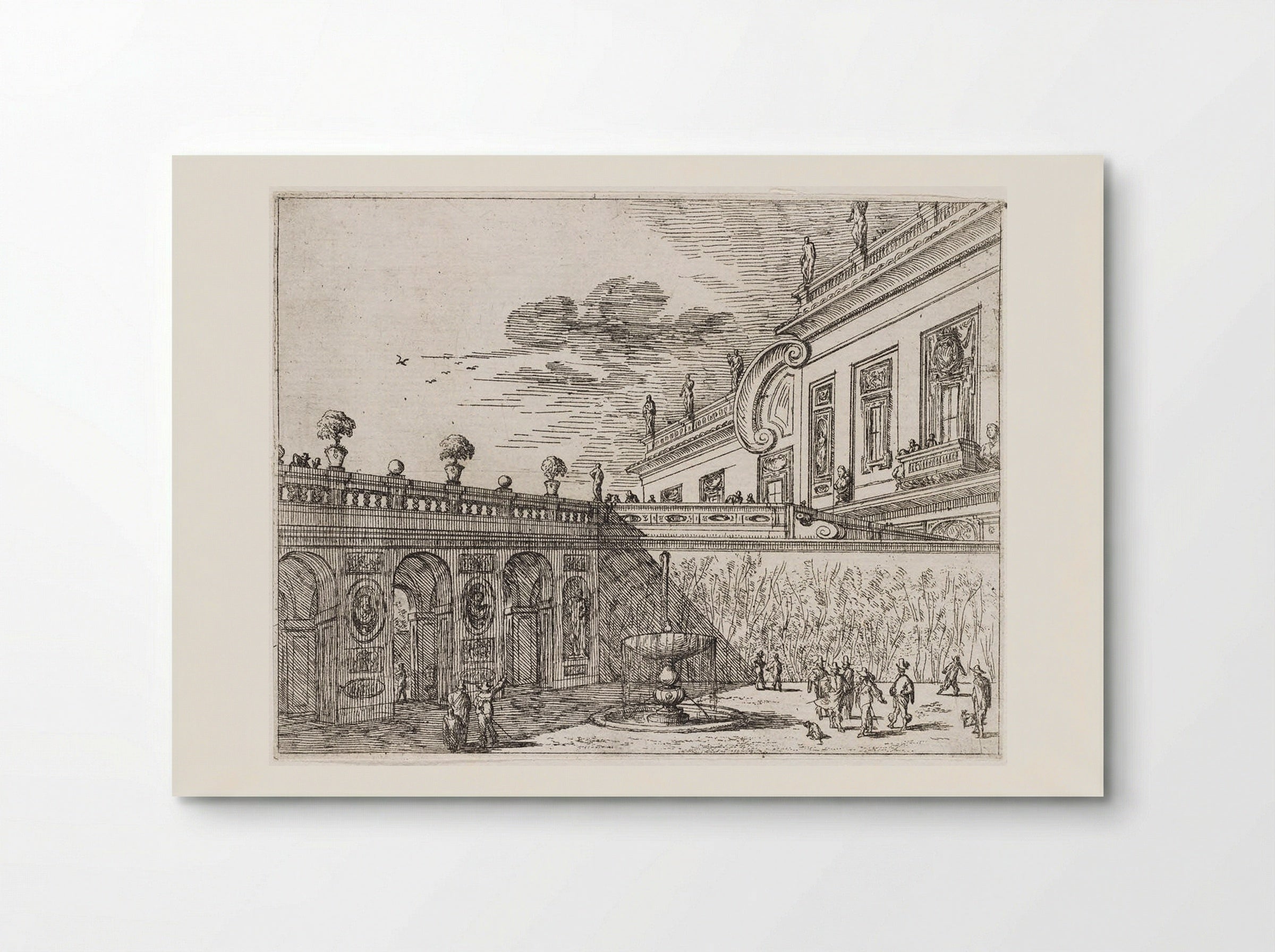 Villa Ludovisi, with the Palazzo - Johann Wilhelm Baur - Poster