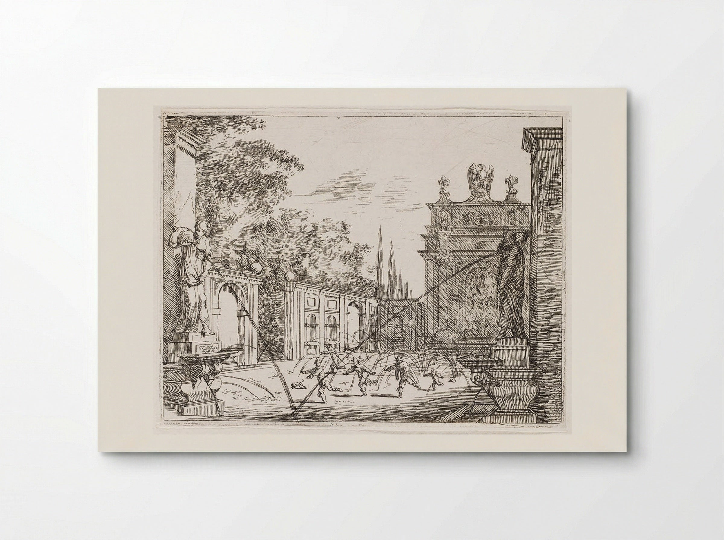 Villa d'Este, Fountain of the Owl - Johann Wilhelm Baur - Poster