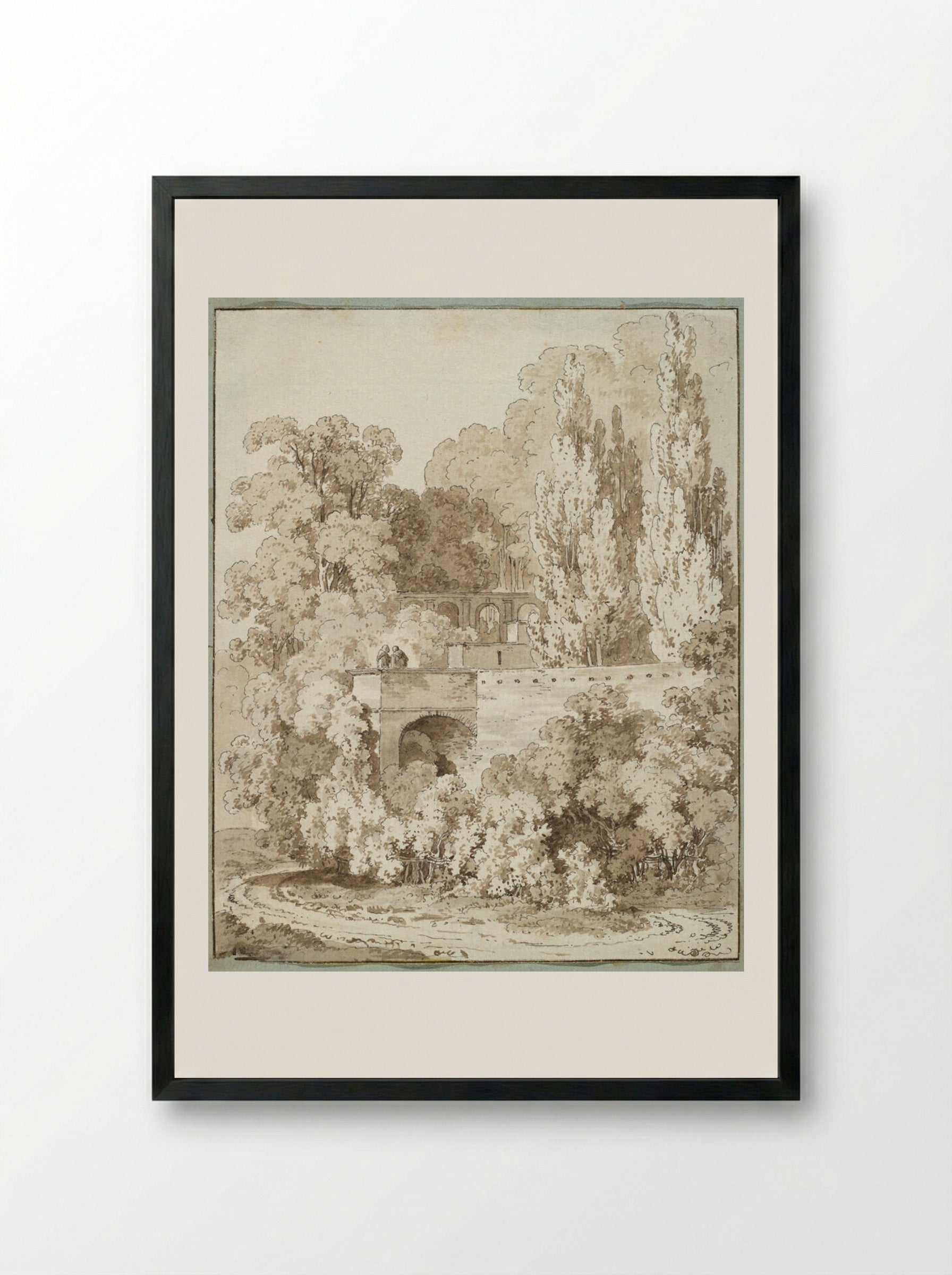Villa d'Este - Victor-Jean Nicolle - Framed Print Black