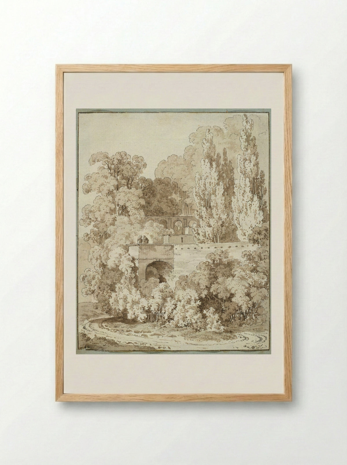 Villa d'Este - Victor-Jean Nicolle - Framed Print Wood