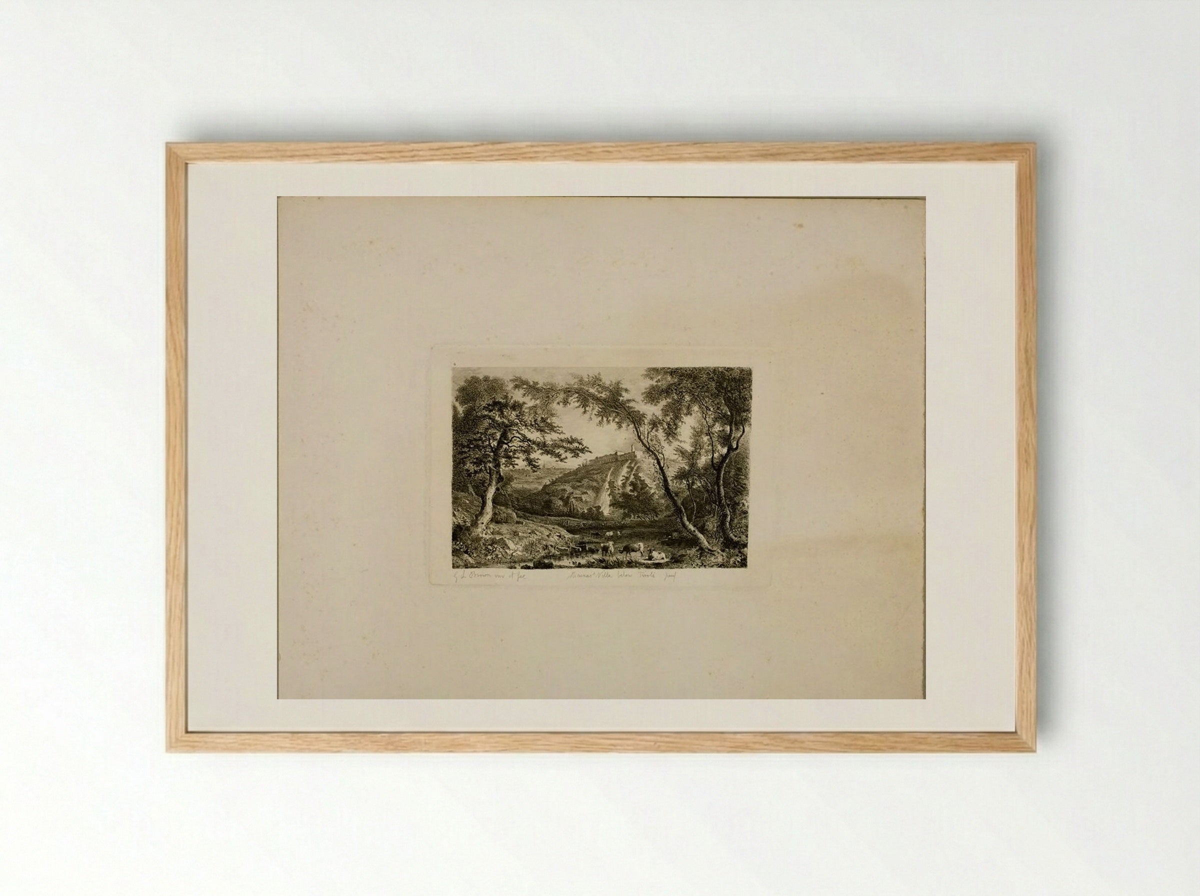 Villa of Maecenas, Tivoli - George Loring Brown - Framed Print Wood