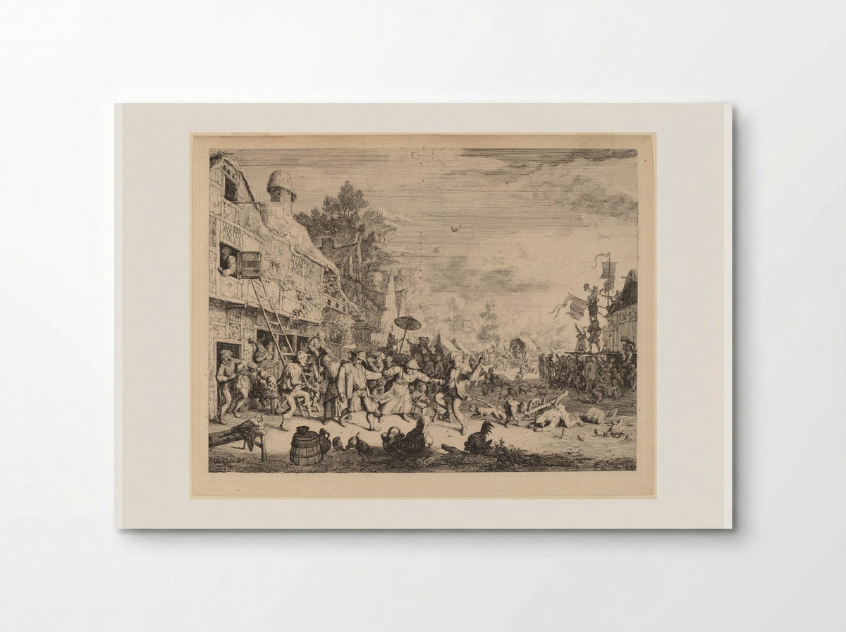 Village Festival - Cornelis Dusart - Poster