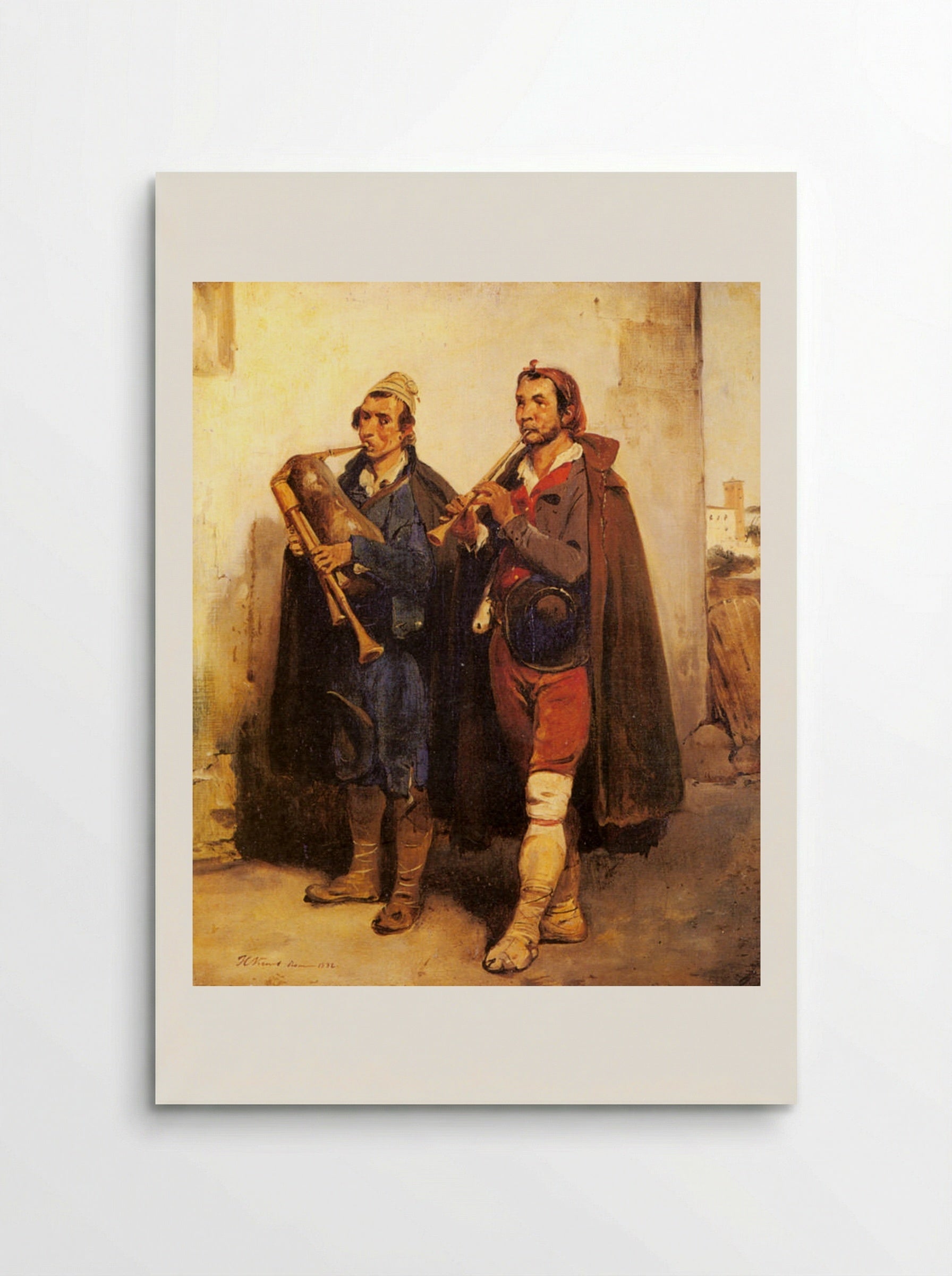 Village Musicians - Horace Vernet - Poster