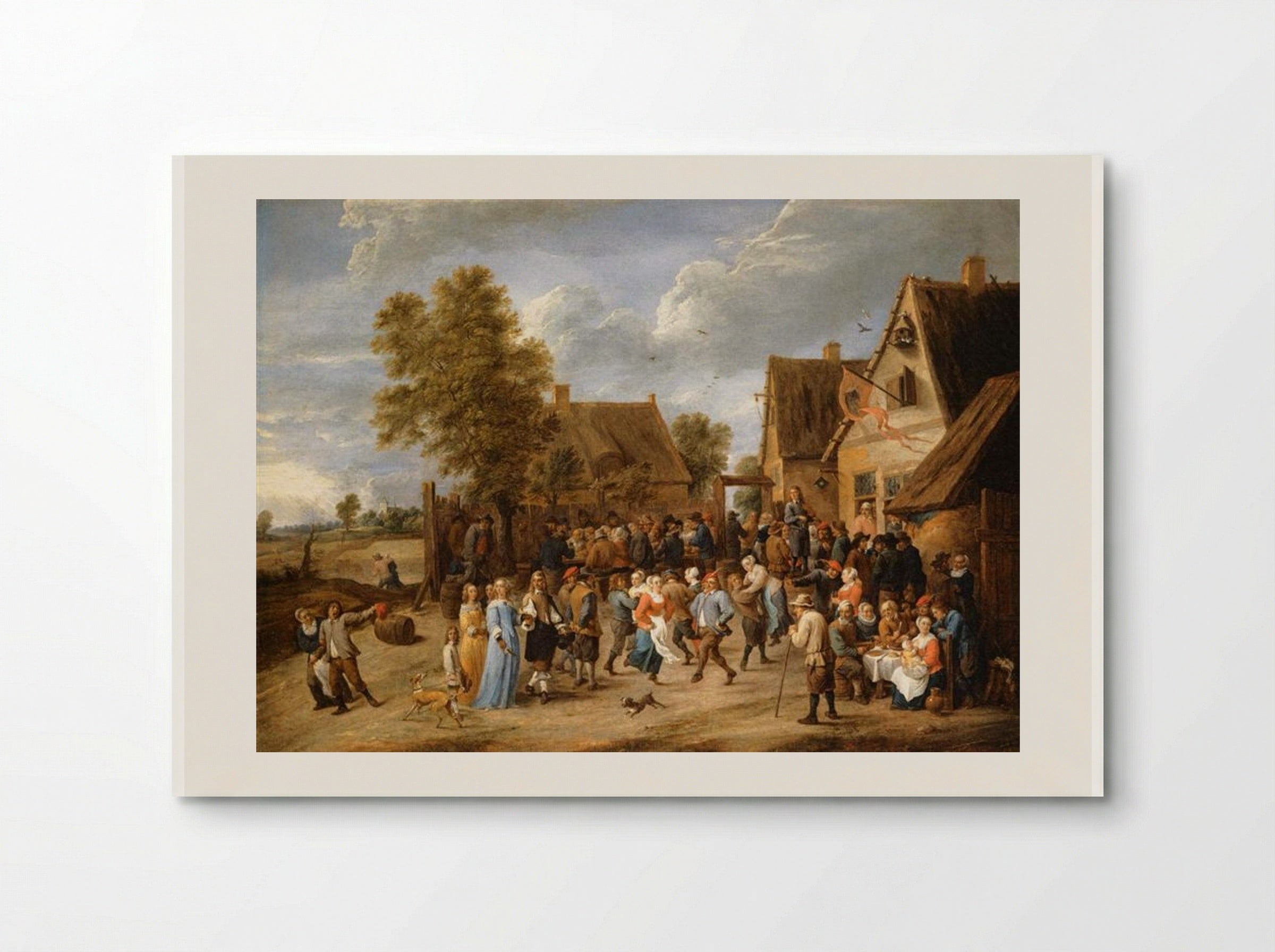 Village Revel with Aristocratic Couple - David Teniers the Younger - Poster
