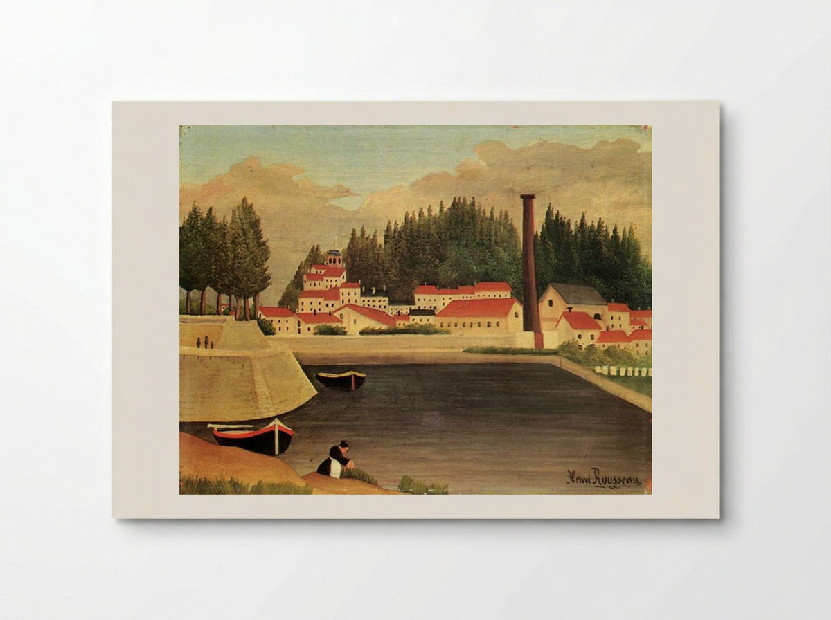 Village near a Factory - Henri Rousseau - Poster