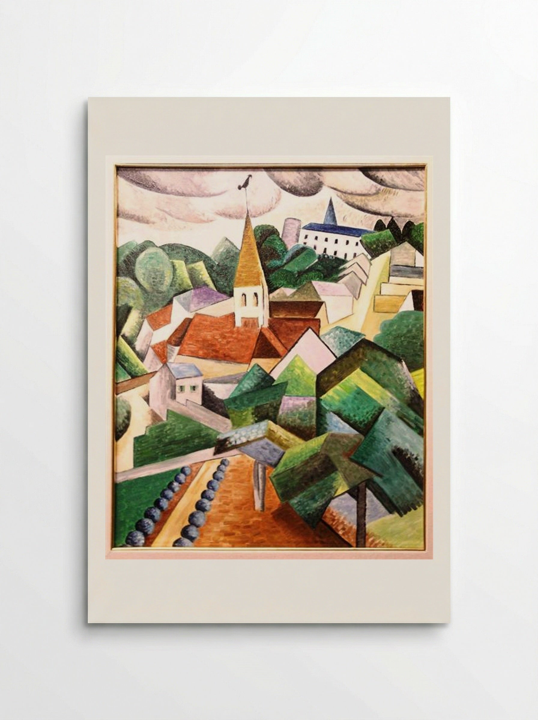 Villaggio di collina - Auguste Herbin - Poster